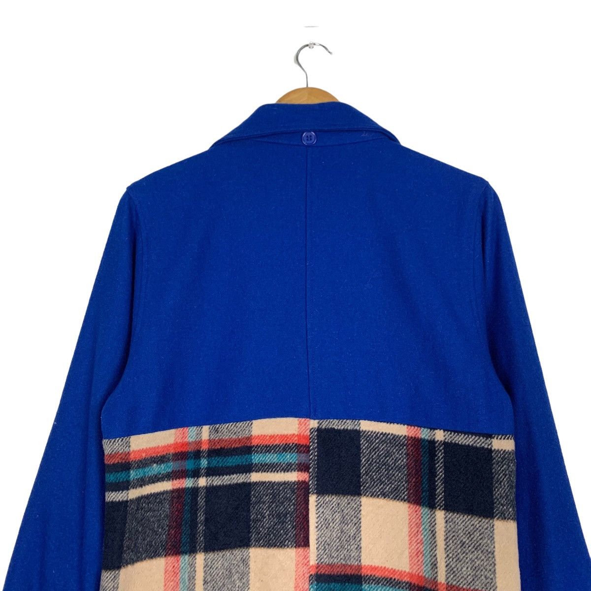 Japanese Brand KMK Kingly Mask Tartan Wool Hybrid Duffle Coat #1007-C45 Size M / US 6-8 / IT 42-44 - 8 Thumbnail