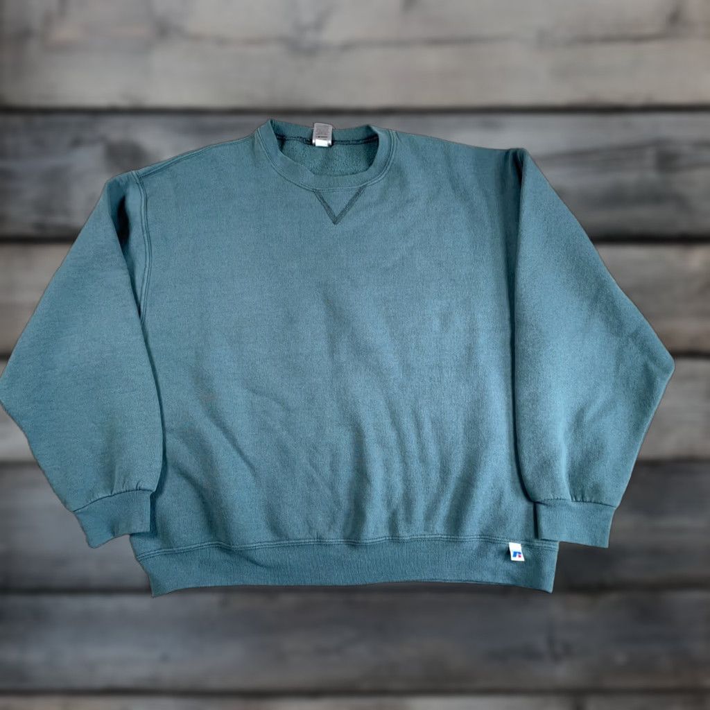 Russell Athletic Russell Athletic Dri Power Sweatshirt Adult Large Green Crewneck 50/50 Blank Size US L / EU 52-54 / 3 - 1 Thumbnail