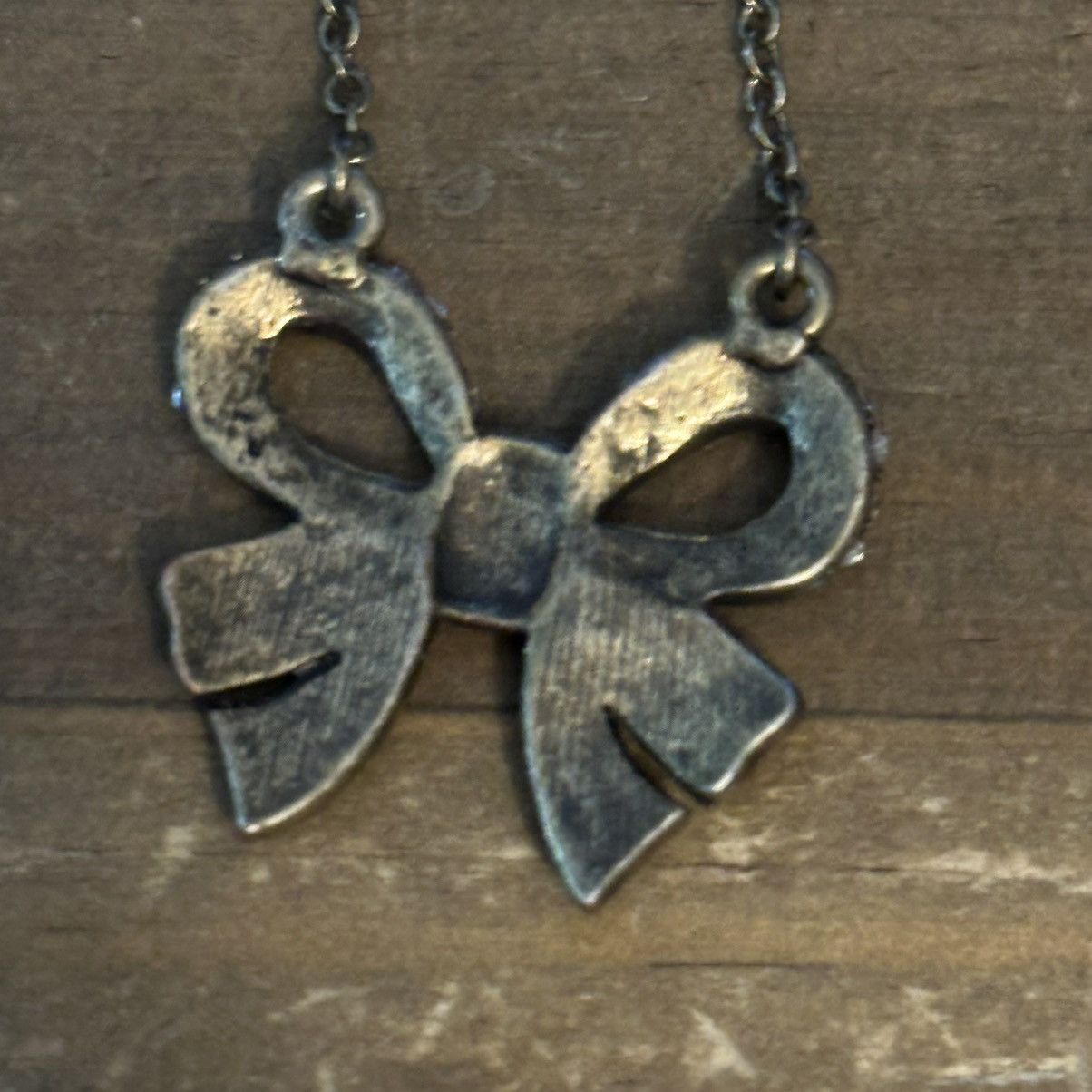 Other Cookie Lee paved crystal bow necklace Size ONE SIZE - 4 Thumbnail