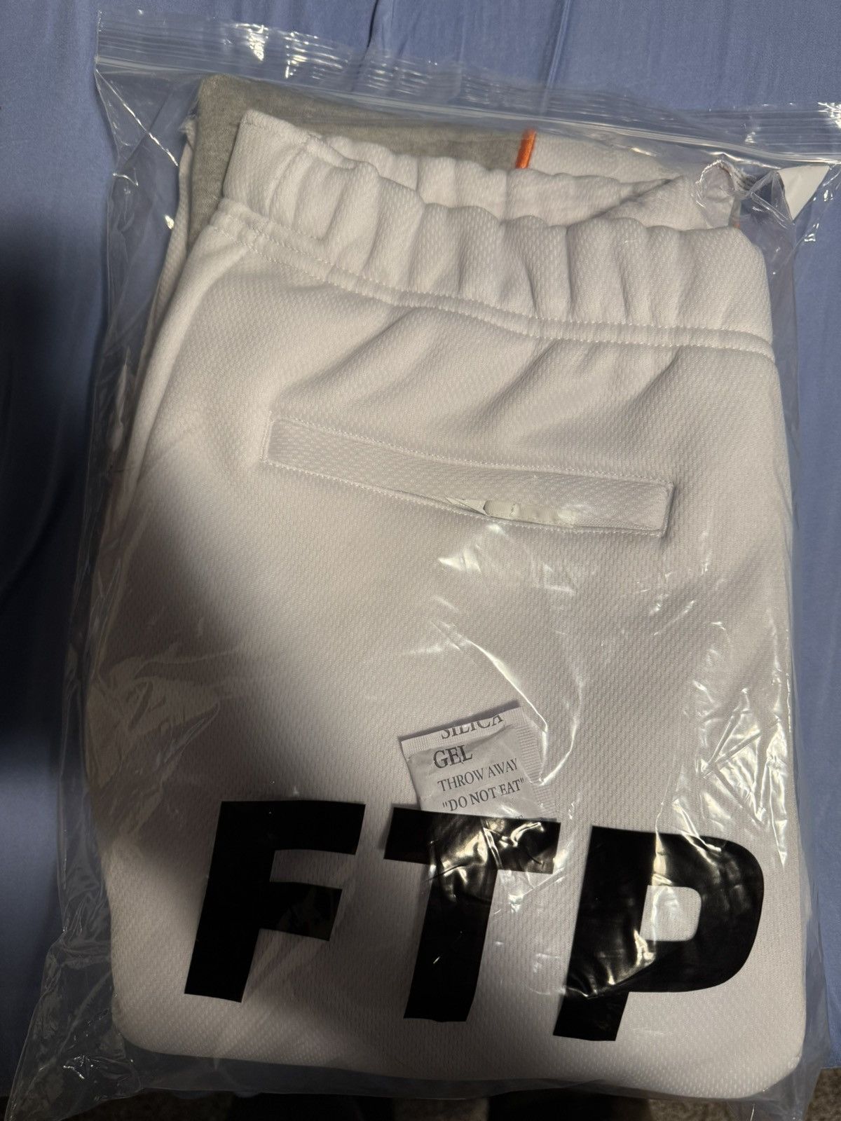 Fuck The Population Fleece Track Pant White (Medium) Size US 34 / EU 50 - 1 Thumbnail