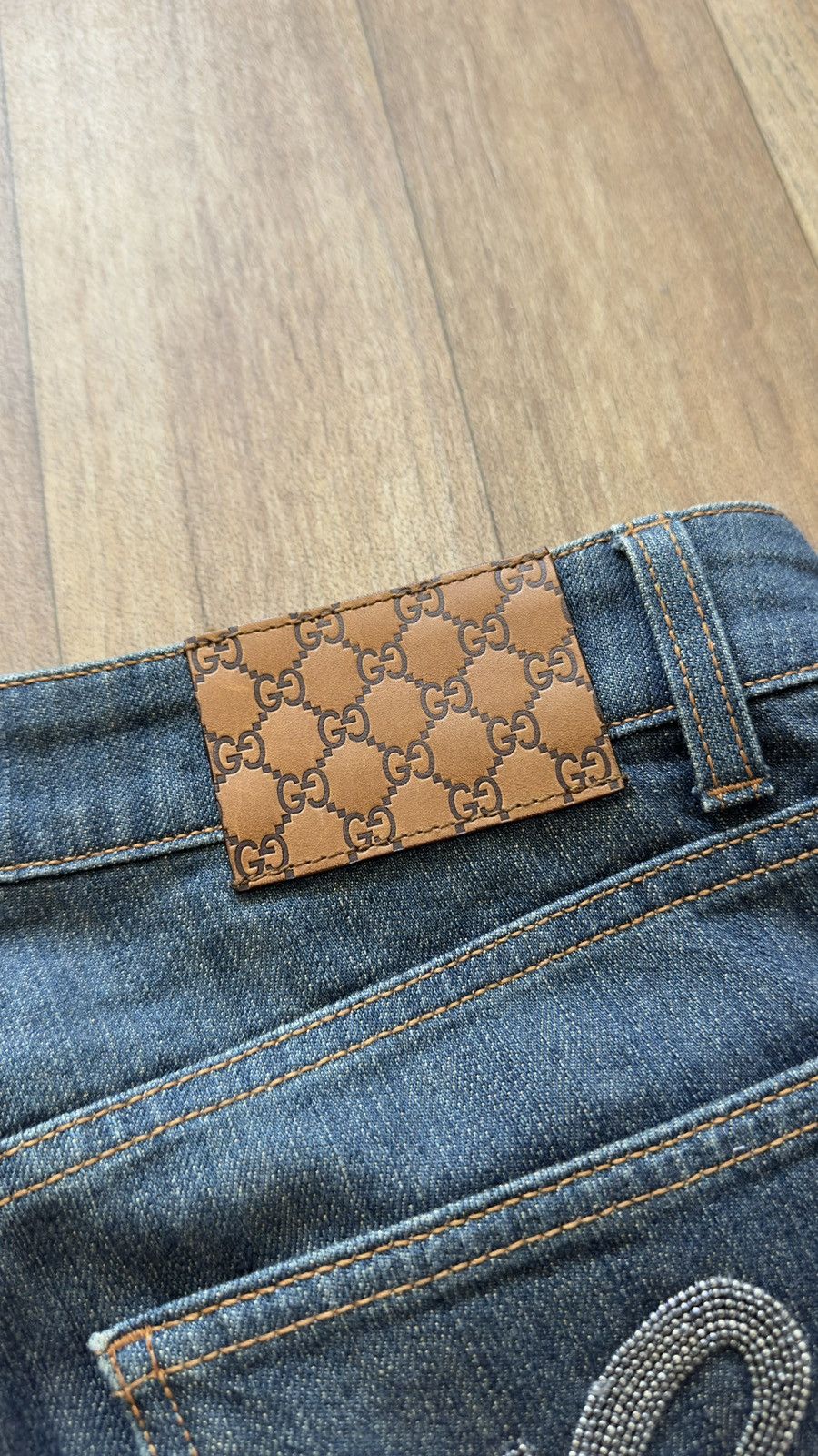 Gucci Gucci Archive Embroidered "G" Logo Denim Jeans Made in Italy Size 30" / US 8 / IT 44 - 21 Thumbnail