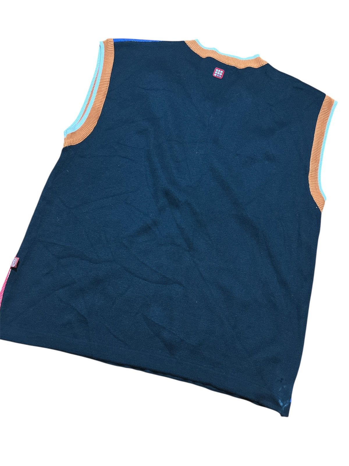 Ecko Unltd. ☆V90s☆ECCO Unlimited. ECCO All-over print knit vest Size US L / EU 52-54 / 3 - 4 Thumbnail
