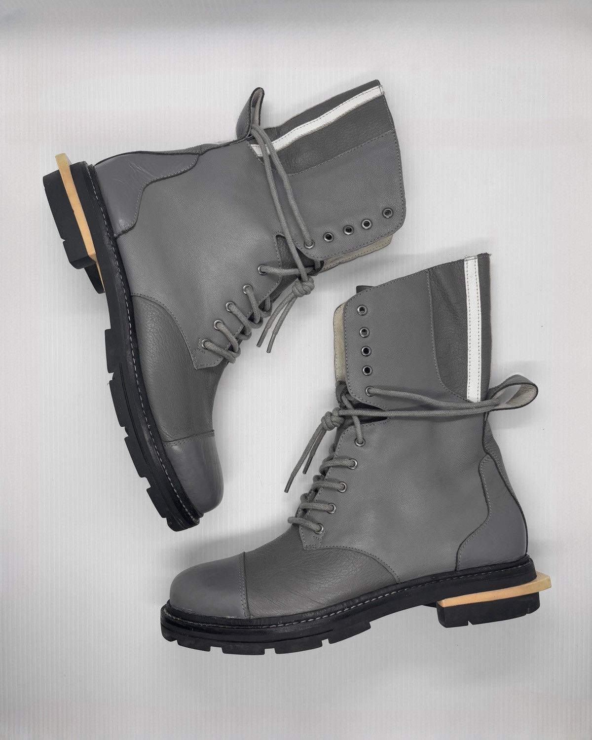 Y-3 Aw2012 Three Striped Combat Boots Size US 7.5 / EU 40-41 - 8 Thumbnail