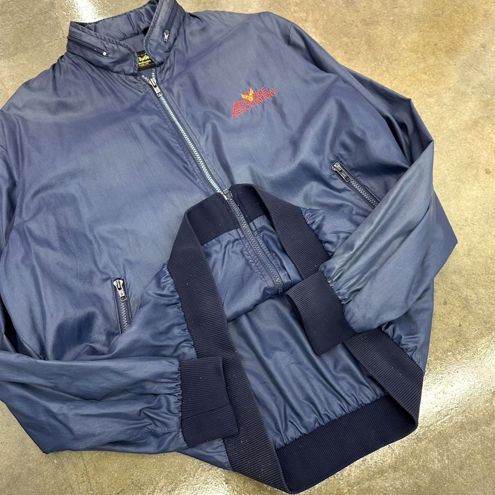 Vintage VINTAGE Air Force Association La Mode Du Golf Nylon Jacket Blue XL Mens Size US XL / EU 56 / 4 - 3 Thumbnail