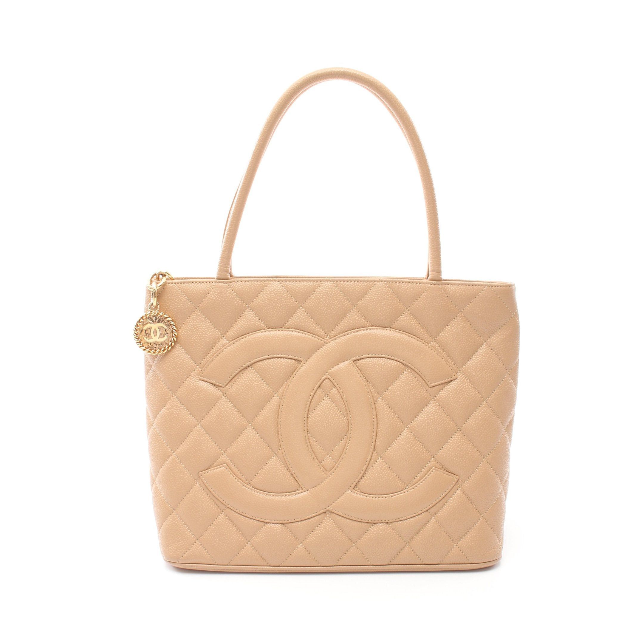 Chanel Chanel Reissue Tote Handbag Bag Caviar Skin Beige Gold Hardware Size ONE SIZE - 1 Thumbnail