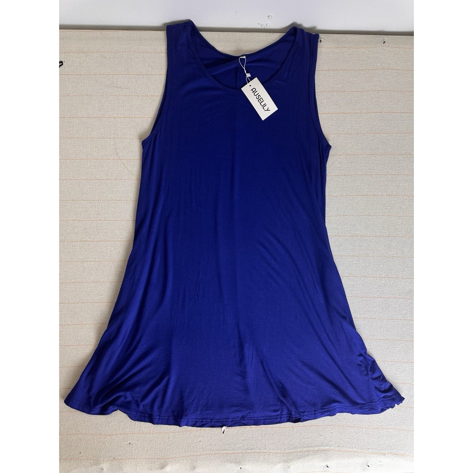 Other Auselily Women's Sleeveless Pockets Casual Swing Dress NWT Size XXL / US 16-18 / IT 52-54 - 3 Thumbnail