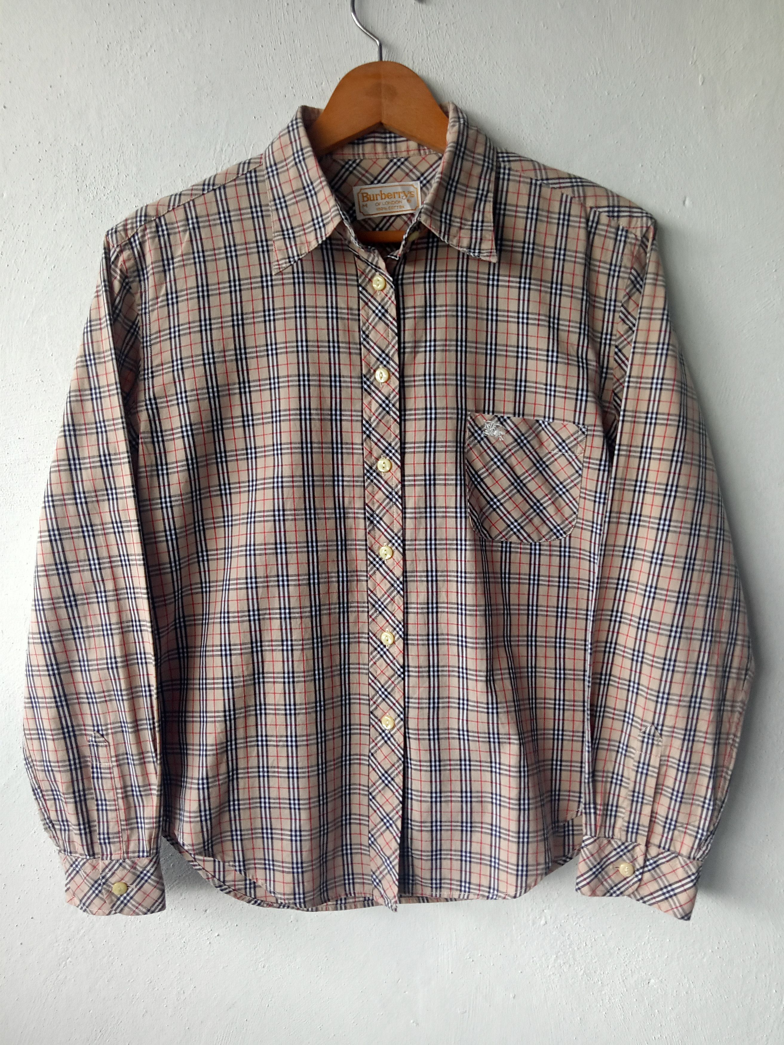 Burberry Vintage Nova Check Button Ups Shirt Size M / US 6-8 / IT 42-44 - 1 Thumbnail