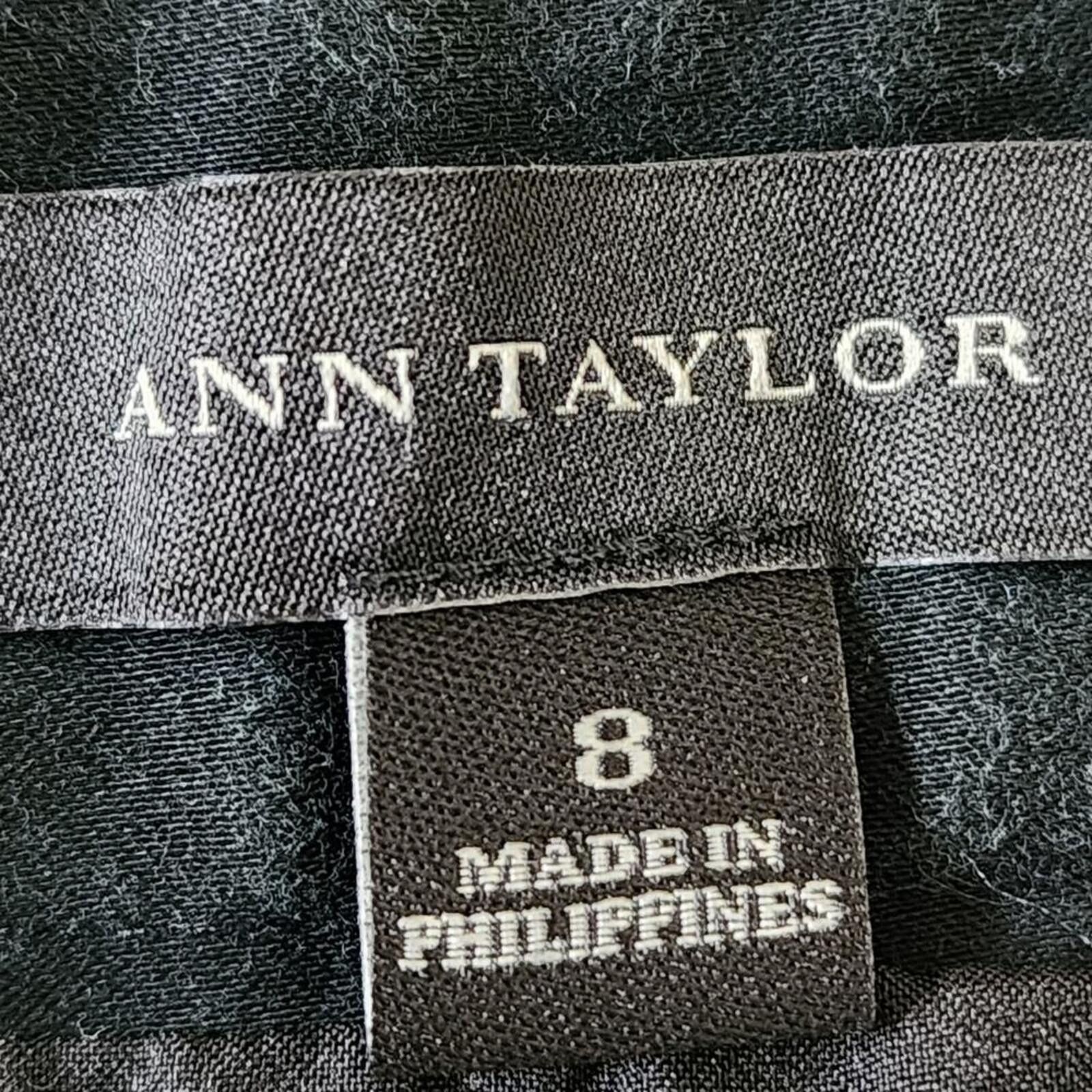 Ann Taylor Ann Taylor Size 8 Black Dotted Skirt Size 30" / US 8 / IT 44 - 3 Thumbnail