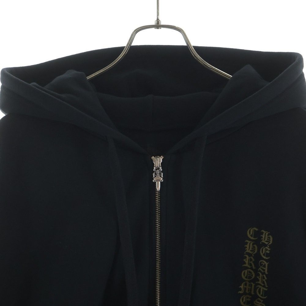 Chrome Hearts CHROME HEARTS Vertical Logo Zip Up Hoodie Black Size US XXL / EU 58 / 5 - 3 Thumbnail