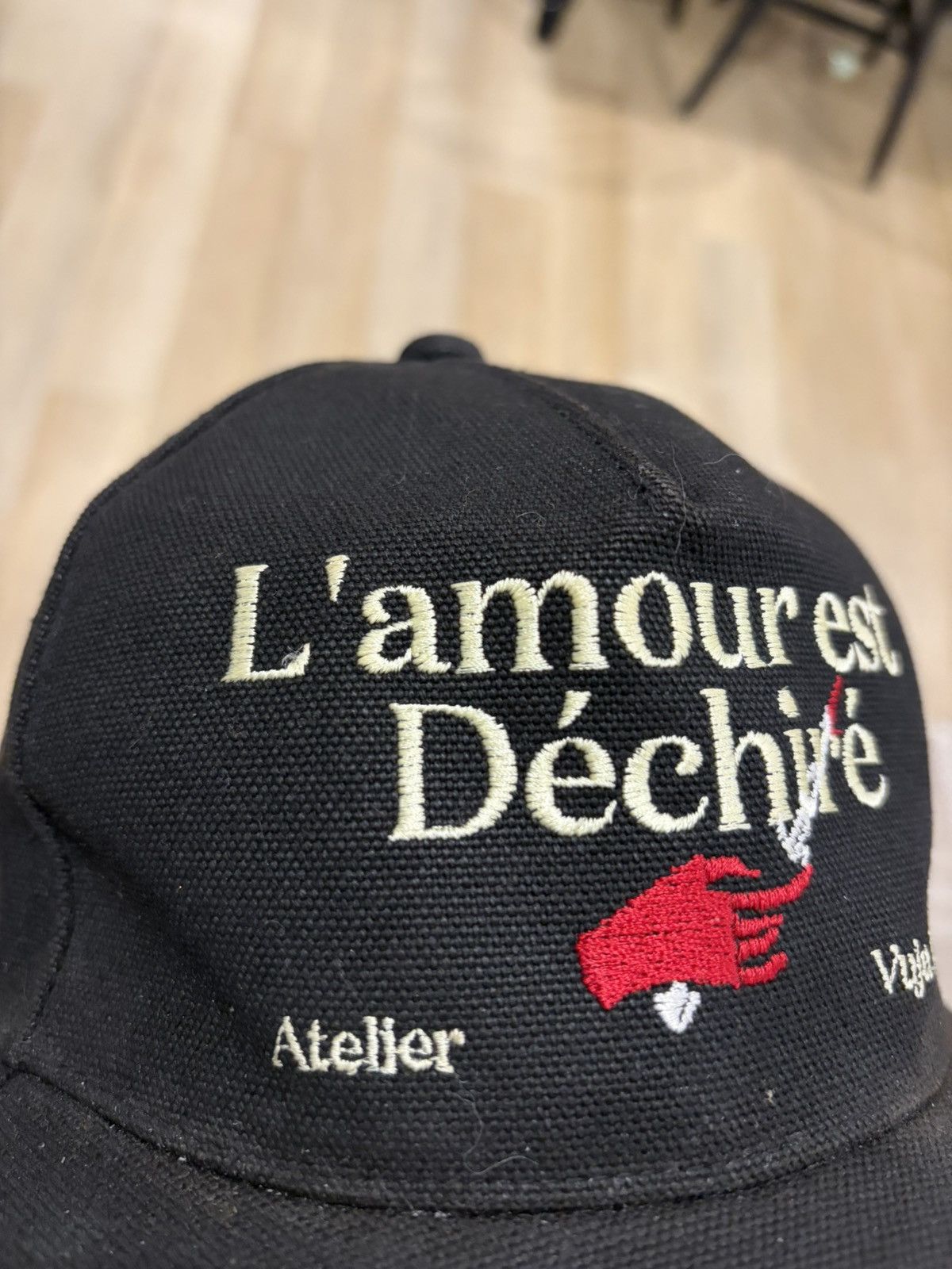 Vuja De Vuja Dé L’amour est déchiré Japanese Canvas Hat (v2) Size ONE SIZE - 5 Thumbnail