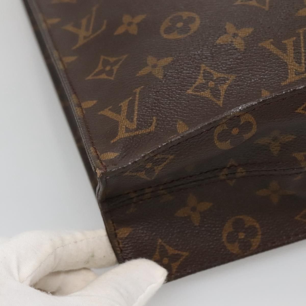Louis Vuitton LOUIS VUITTON Monogram Sac Plat Hand Bag M51140 Size ONE SIZE - 14 Thumbnail
