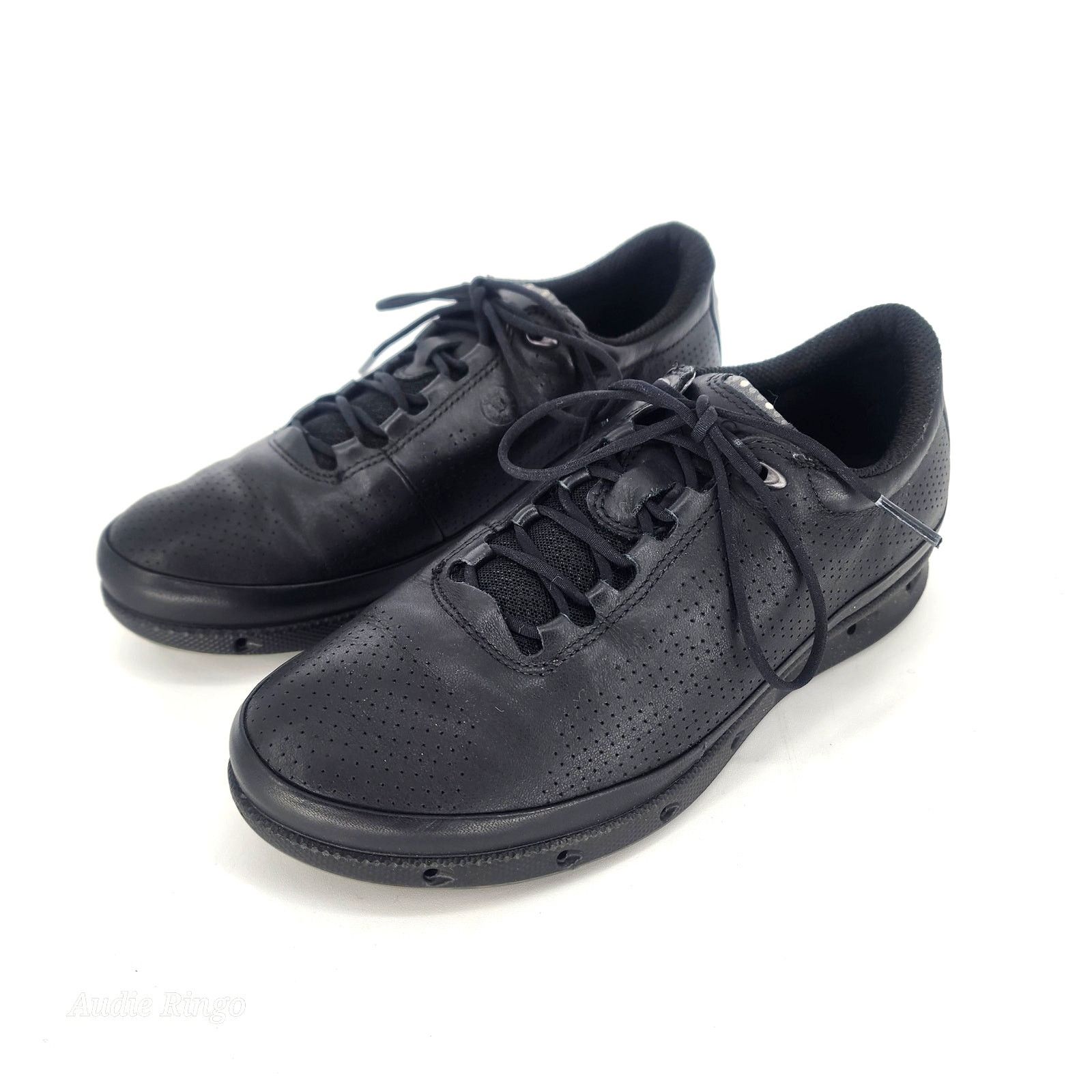 Ecco ECCO Black Leather Lace-Up Comfort Walking Shoes EU 37 US 6 Size US 6 / IT 36 - 12 Thumbnail