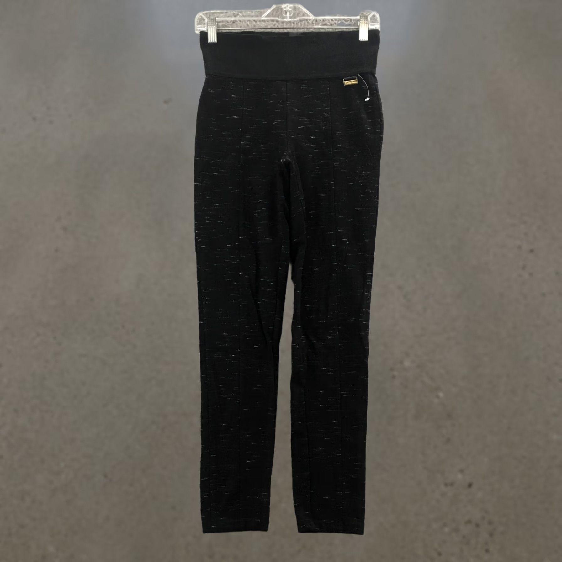 Calvin Klein Calvin Klein Leggings Womens S Black High Rise Pull On Skinniy 27x28 Inseam 28 Size S Size 28" / US 6 / IT 42 - 1 Thumbnail