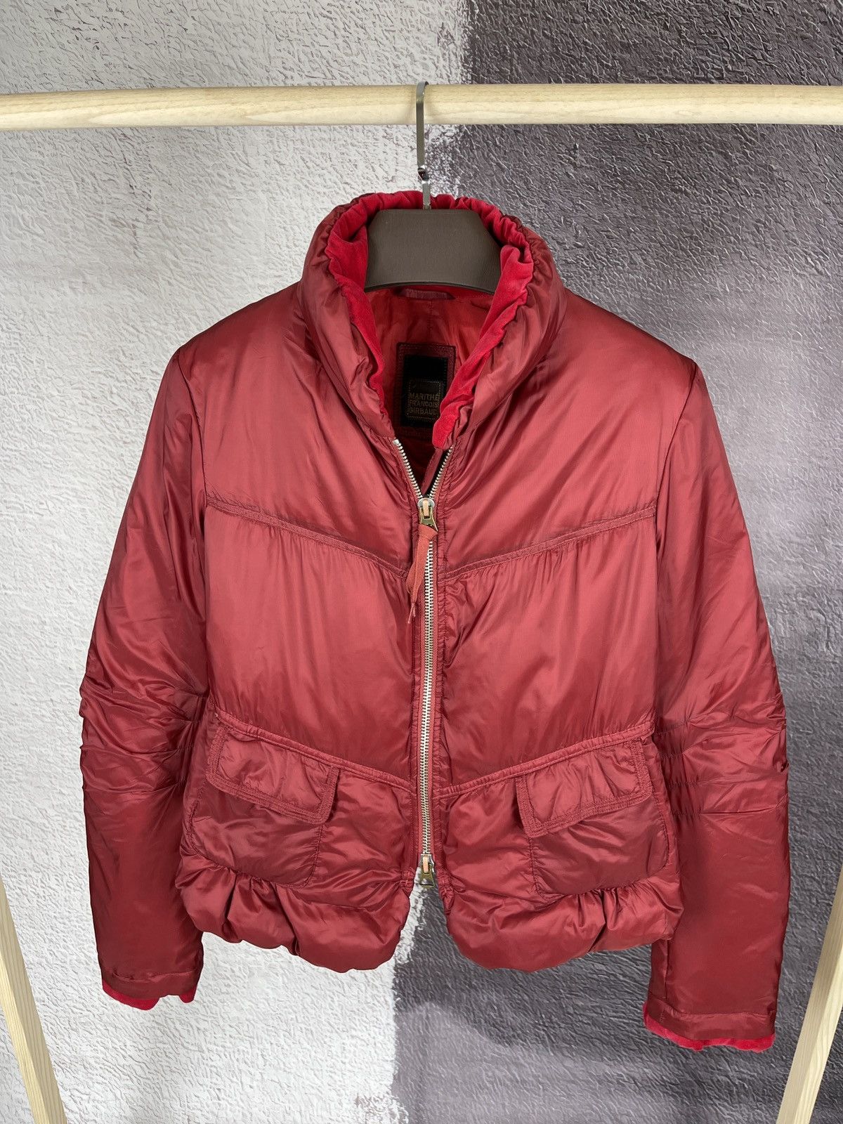 Marithe + Francois Girbaud Marithe Francois Girbaud red short nylon down jacket Size M / US 6-8 / IT 42-44 - 2 Thumbnail
