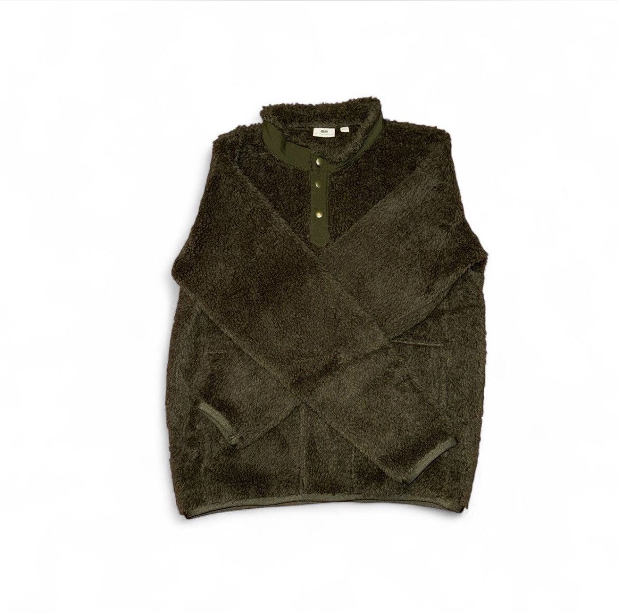 Uniqlo × White Mountaineering Uniqlo green fleece pullover Winter Mountaineering Size US XXS / EU 40 - 1 Thumbnail