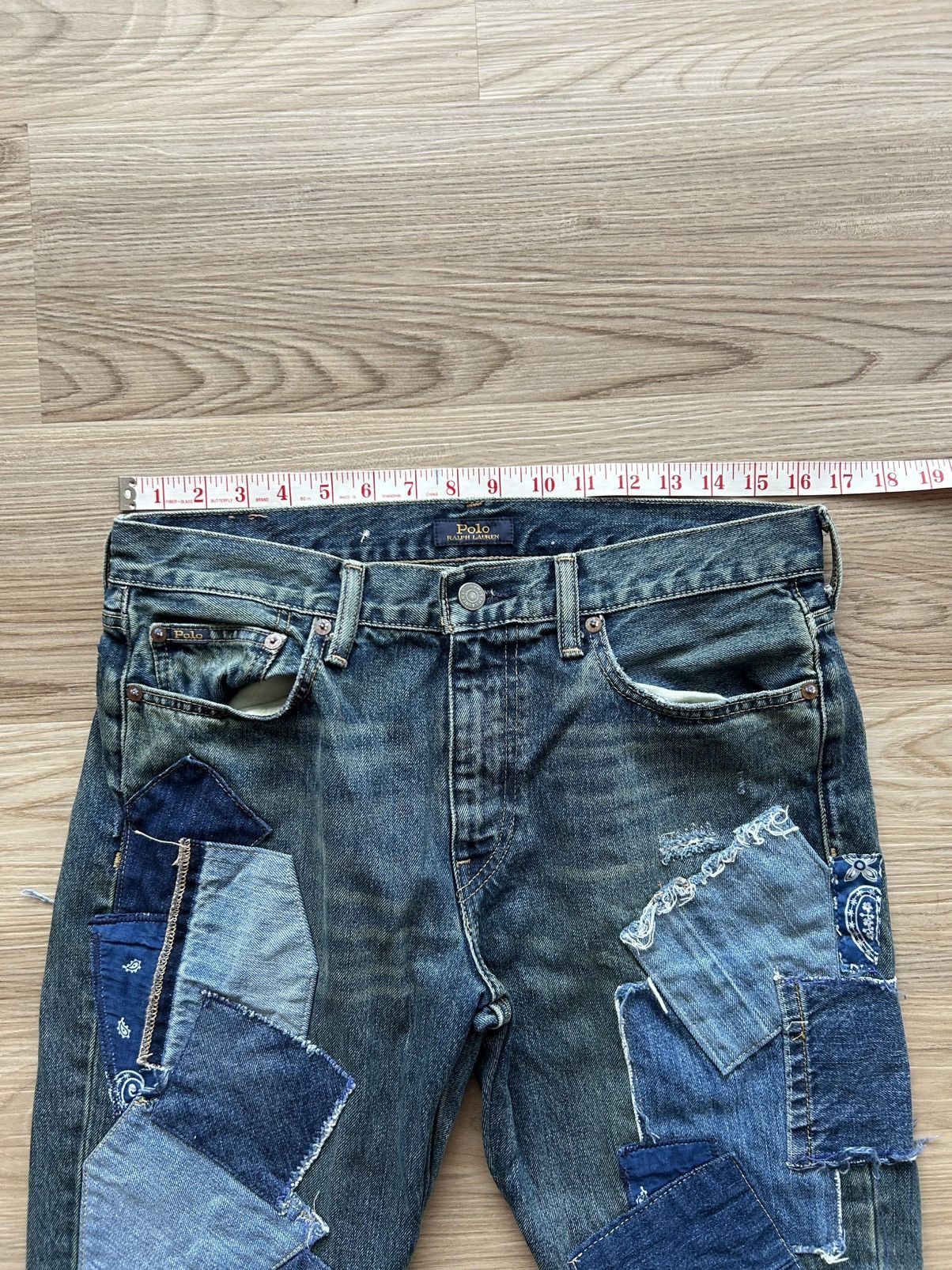 Polo Ralph Lauren Polo Ralph Lauren Patchwork Denim Pants Jeans Blue Size US 30 / EU 46 - 9 Thumbnail