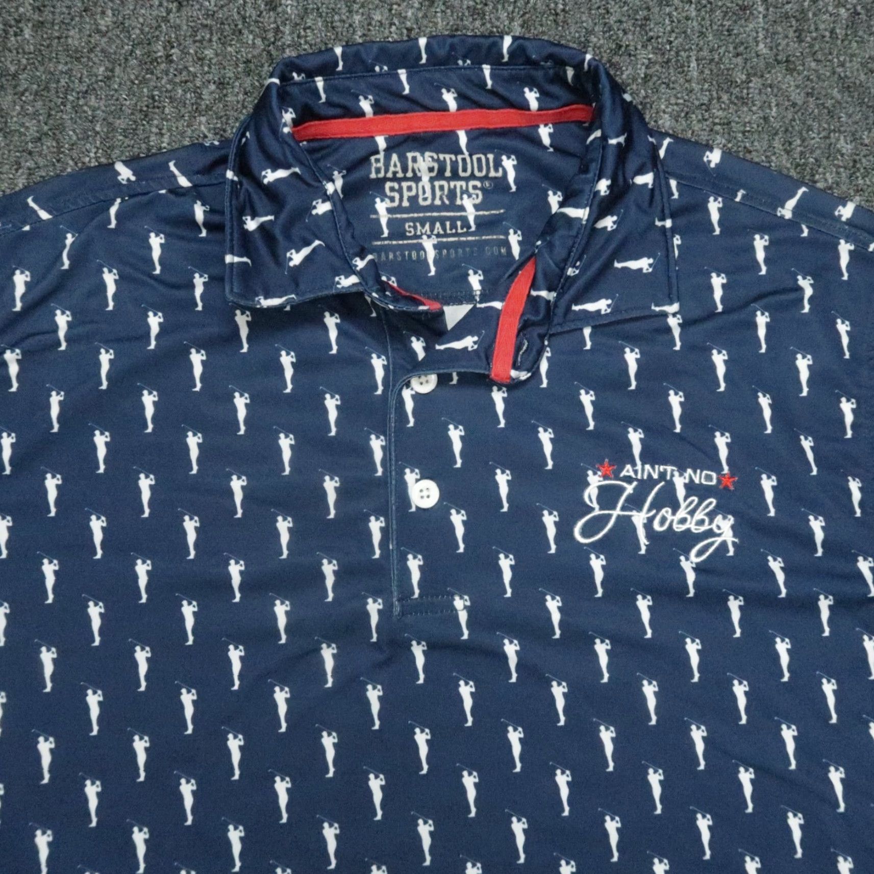 Vintage VINTAGE Barstool Sports Polo Shirt Mens Small Blue Golf Performance Casual Men's Size US S / EU 44-46 / 1 - 2 Thumbnail