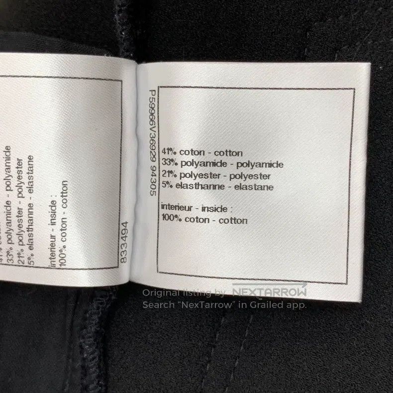 Chanel Chanel Black old-fashioned cotton casual denim trousers Size 24" / US 00 / IT 34 - 8 Thumbnail