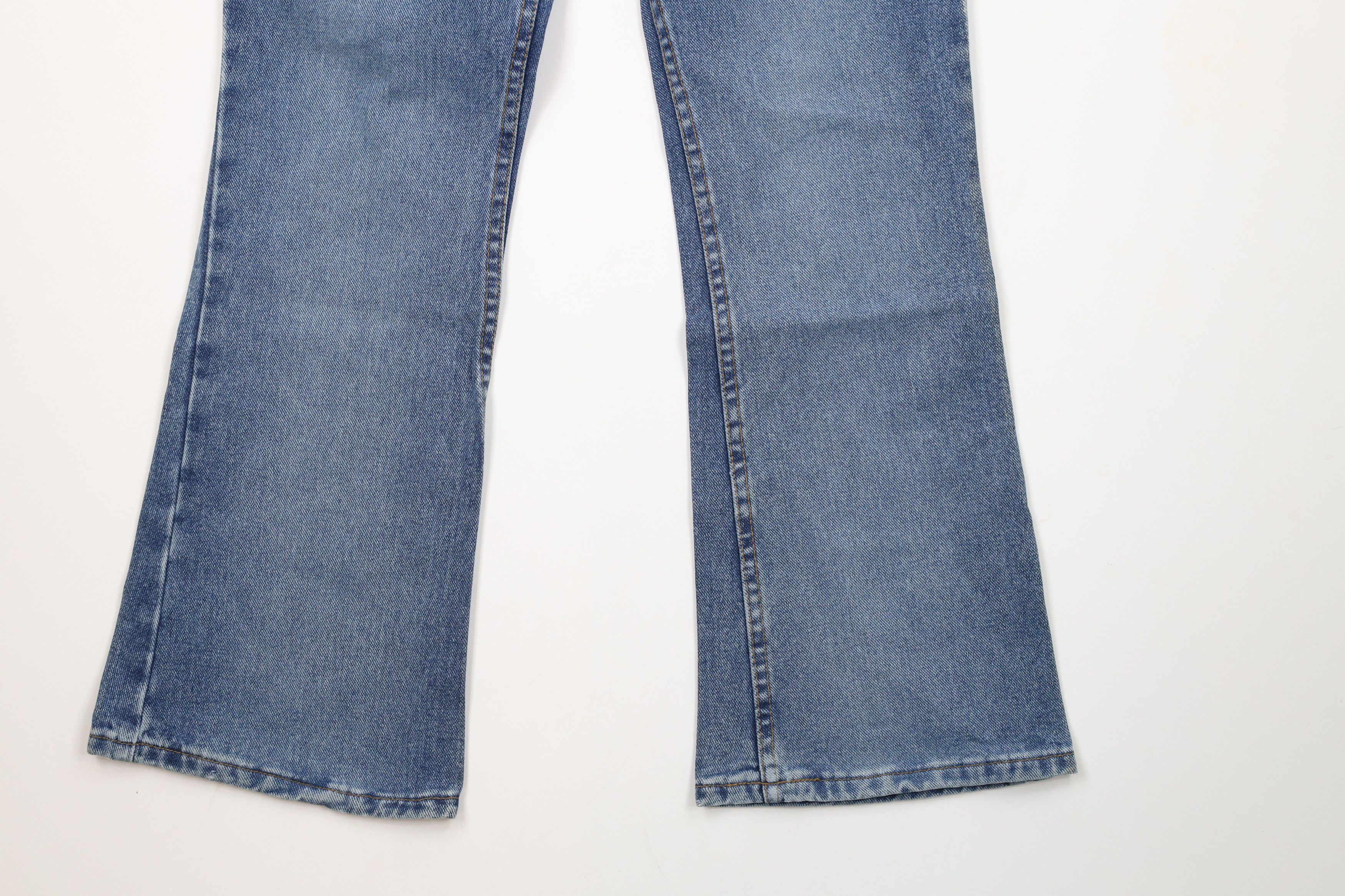 Vintage Vintage 90s Y2K Streetwear Flared Wide Leg Denim Jeans Blue Size 27" / US 4 / IT 40 - 4 Thumbnail