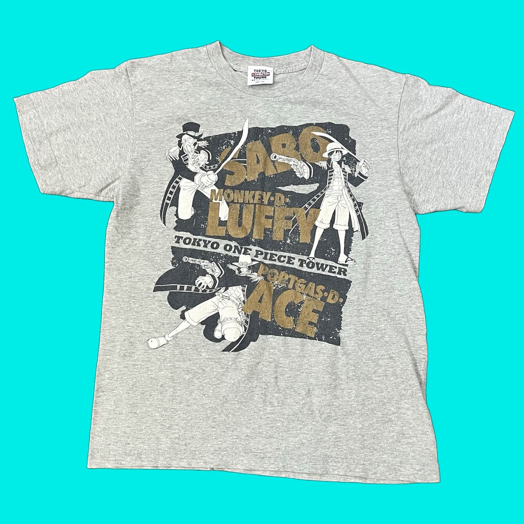 Vintage VINTAGE One Piece Shirt Men S Gray Short Sleeve Tokyo Tower Treasure Bag Big Pirate JPN Mugiwara Store Limited Anime Fan Merch Mens Size US S / EU 44-46 / 1 - 1 Thumbnail
