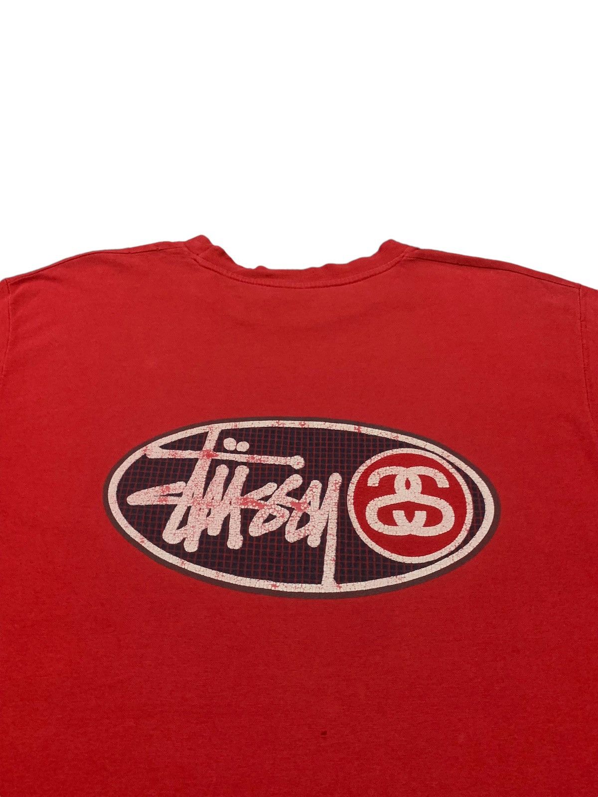 Stussy × Vintage Vintage 90s Stussy Double SS Back Hint Tshirt Size US L / EU 52-54 / 3 - 8 Thumbnail