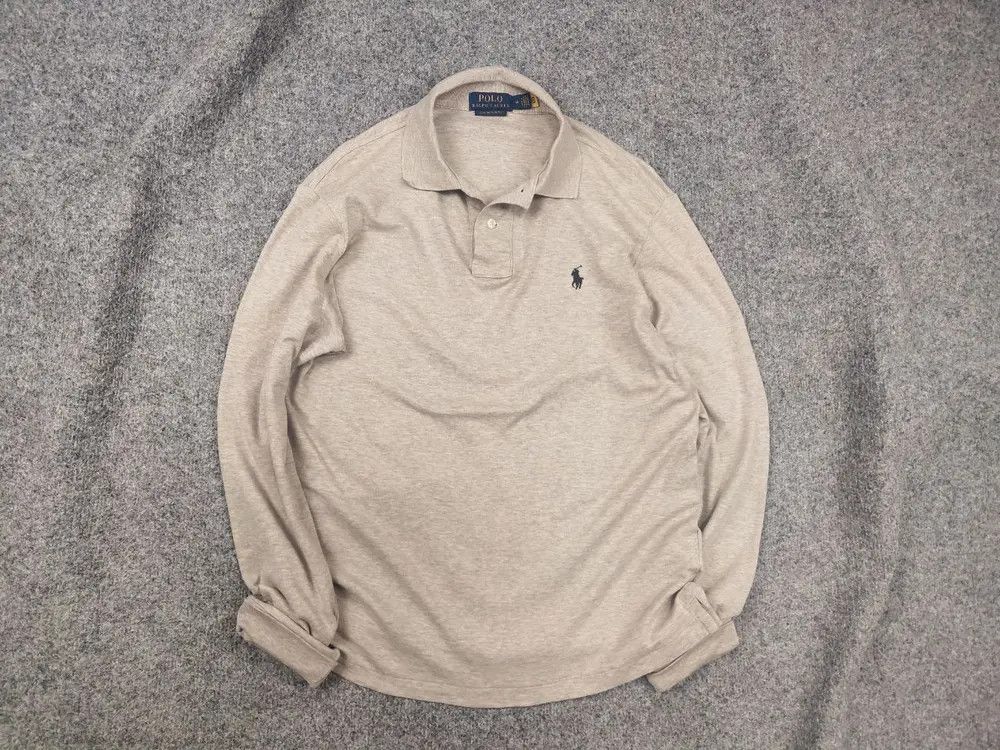 Polo Ralph Lauren Polo Ralph Lauren Slim Fit Polo Long sleeve Shirt Vintage Size US M / EU 48-50 / 2 - 1 Thumbnail