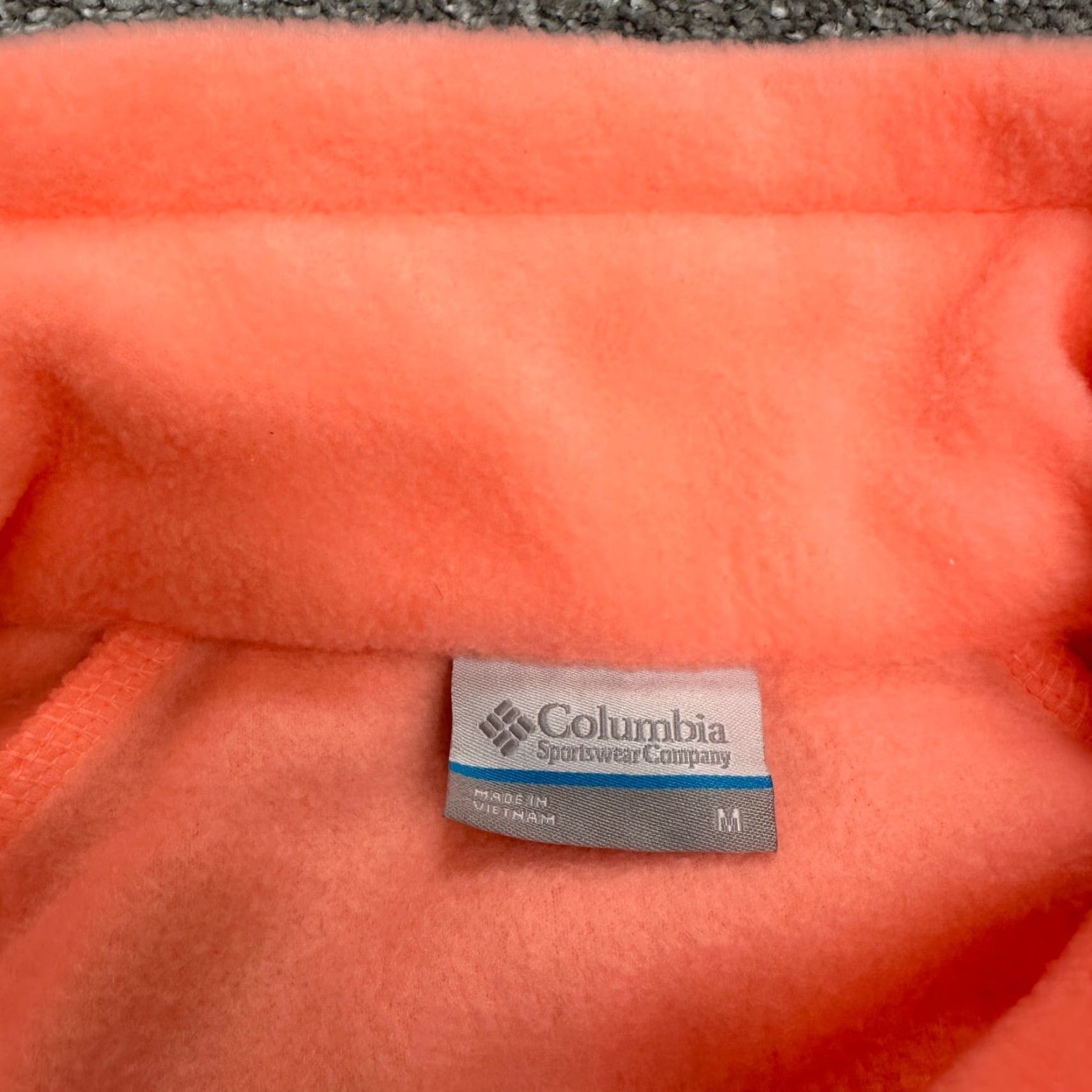 Vintage Columbia Benton Springs Fleece Jacket Womens Medium Orange Full Zip Outdoor Hike Size M / US 6-8 / IT 42-44 - 5 Thumbnail