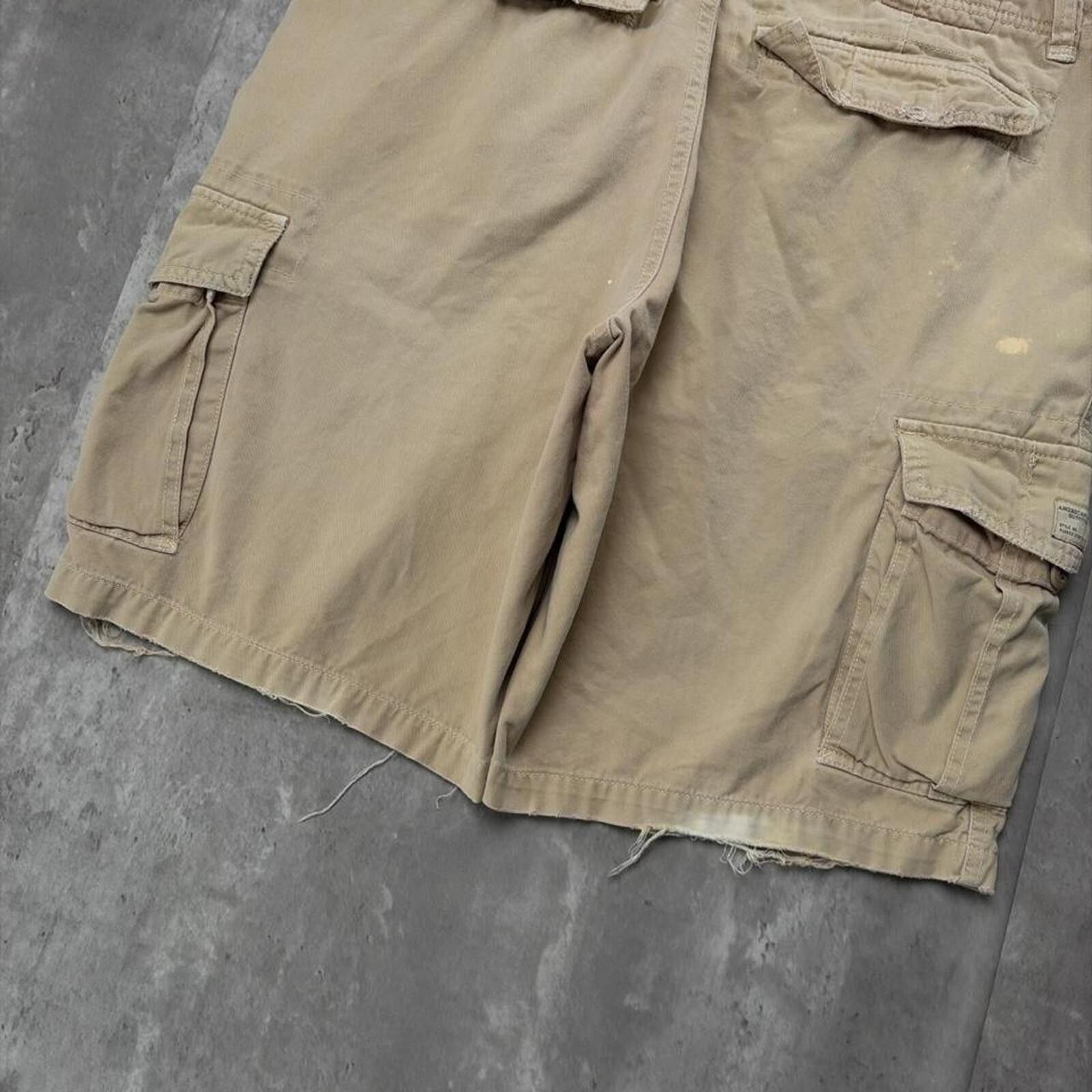 American Eagle Outfitters Vintage American Eagle Grunge Baggy Skater Cargo Shorts Size US 36 / EU 52 - 4 Thumbnail
