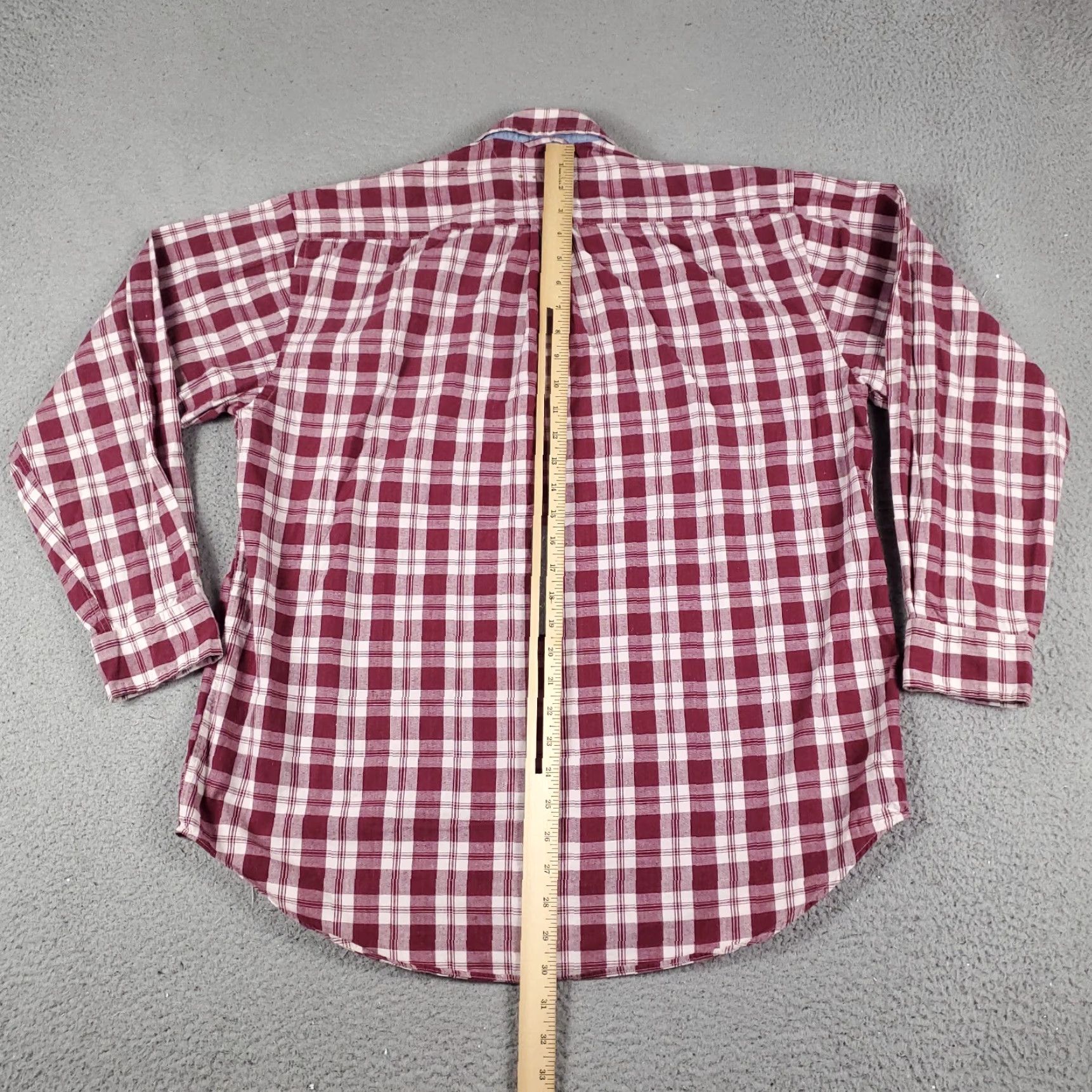 Tommy Hilfiger VINTAGE Tommy Hilfiger Shirt Men Medium Red Plaid Casual Button Up Long Sleeve Size US M / EU 48-50 / 2 - 3 Thumbnail