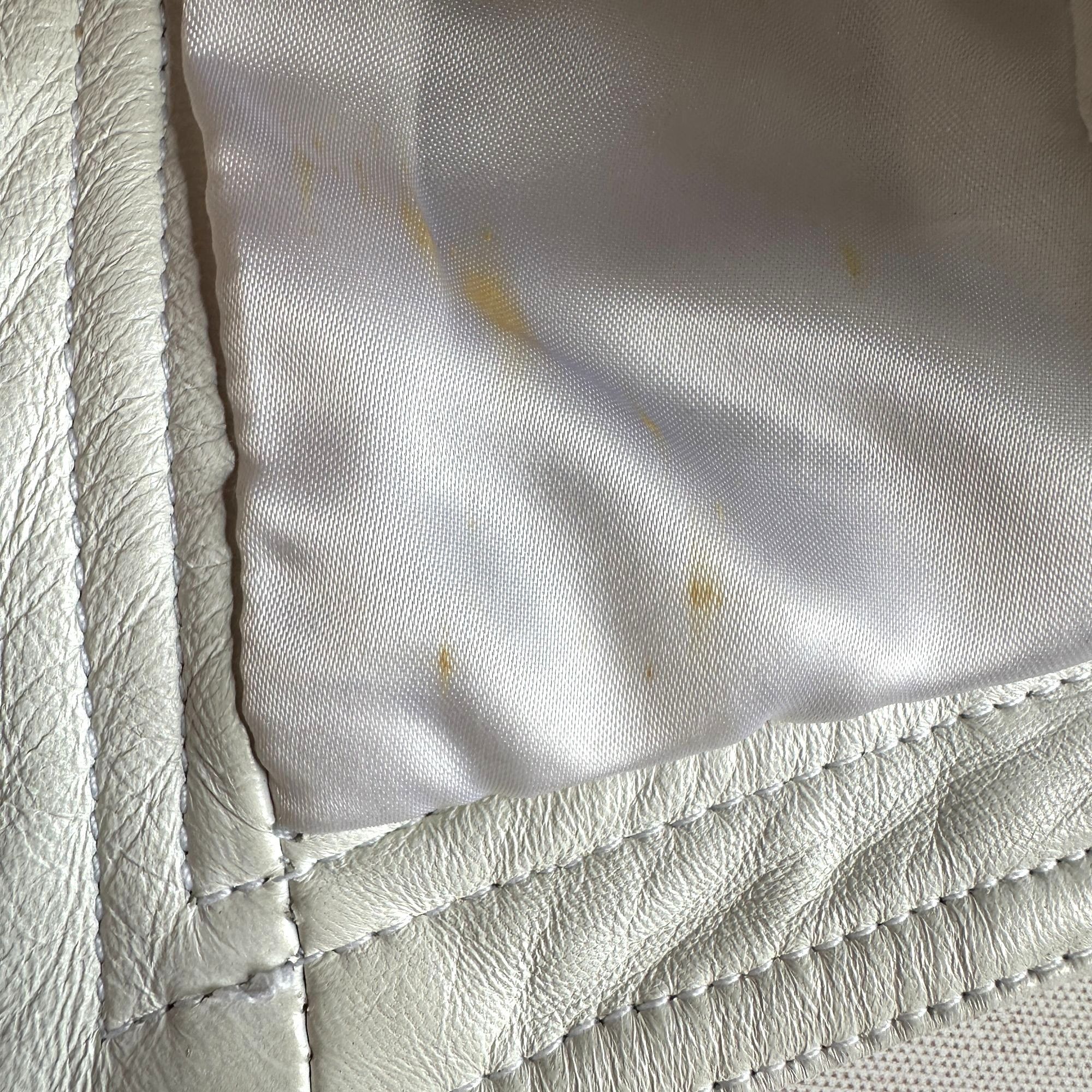Tannery West Tannery West White Leather Lace Up Vest 1990s Size L / US 10 / IT 46 - 18 Thumbnail