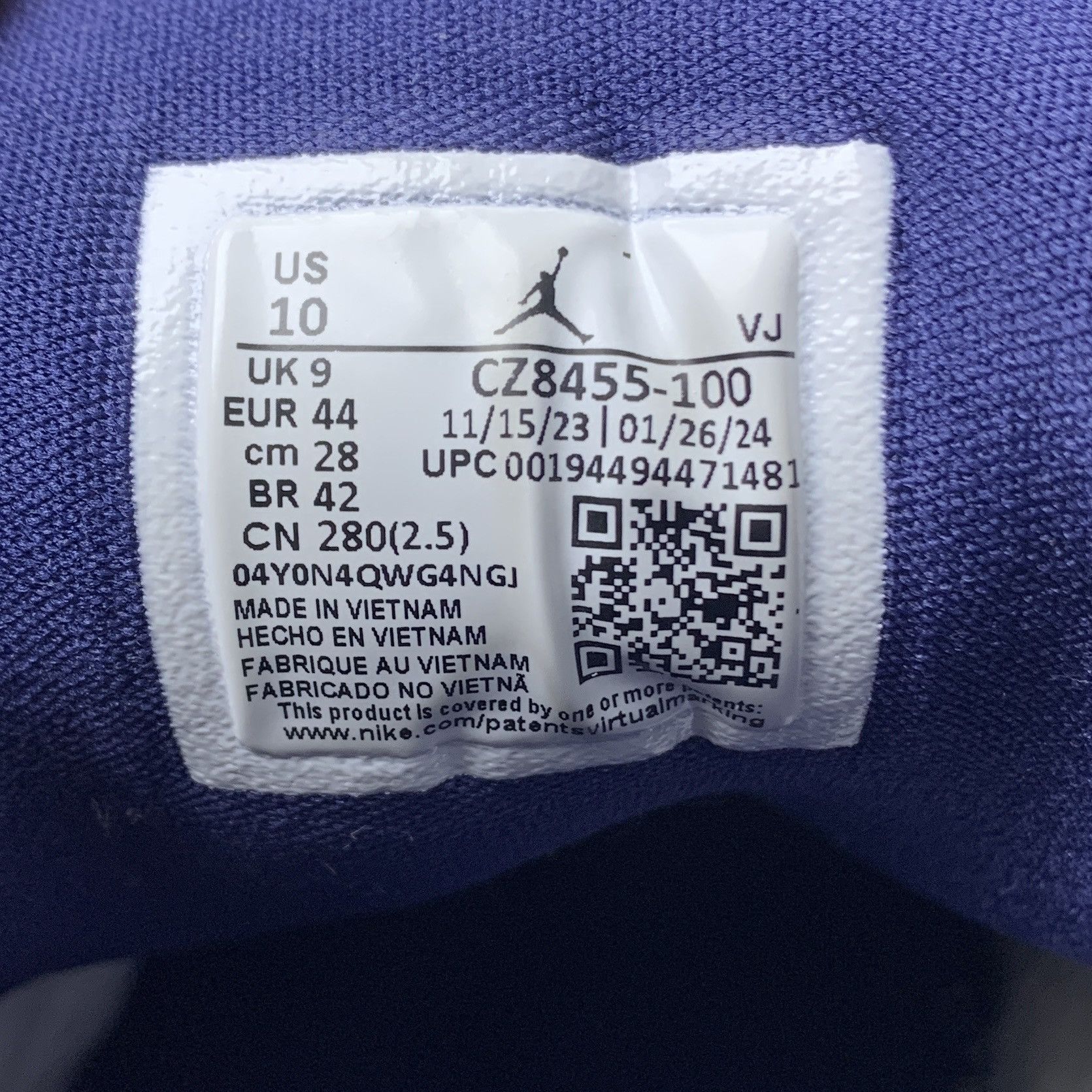 Jordan 1 Low SE Washed Denim CZ8455-100