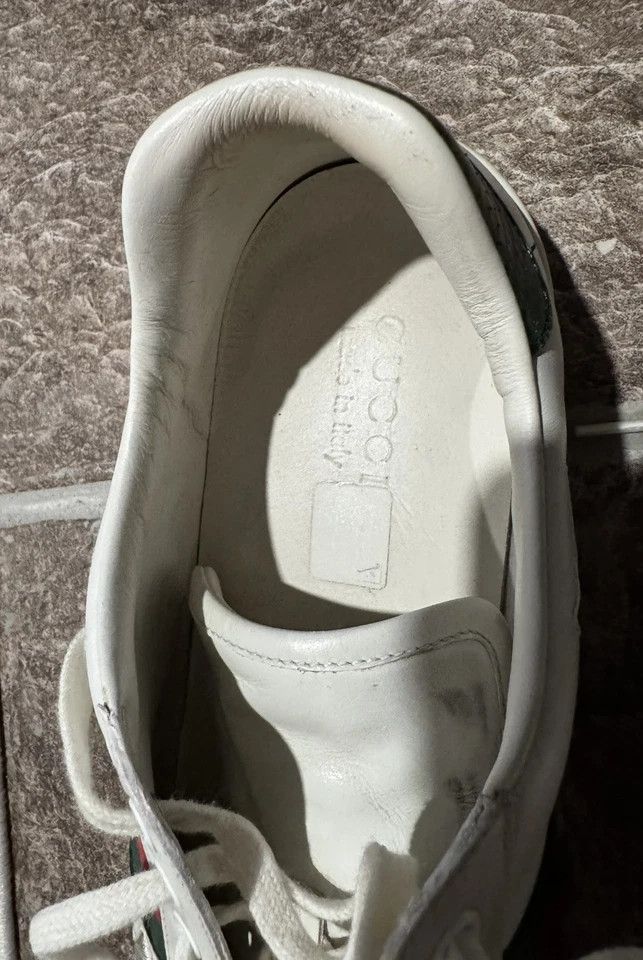 Gucci Gucci Ace Sneakers White 9.5 Stars Low Tops 452502 Size US 9.5 / EU 42-43 - 4 Thumbnail