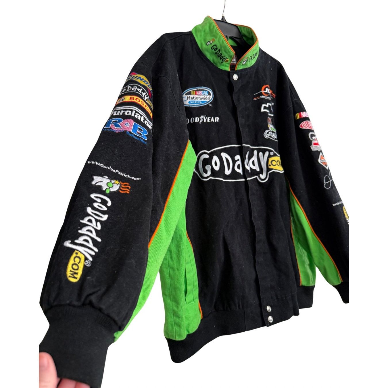 Chase Authentics Vintage Go Daddy NASCAR Chase Racing Jacket Sz 2XL GS Size US XXL / EU 58 / 5 - 2 Thumbnail
