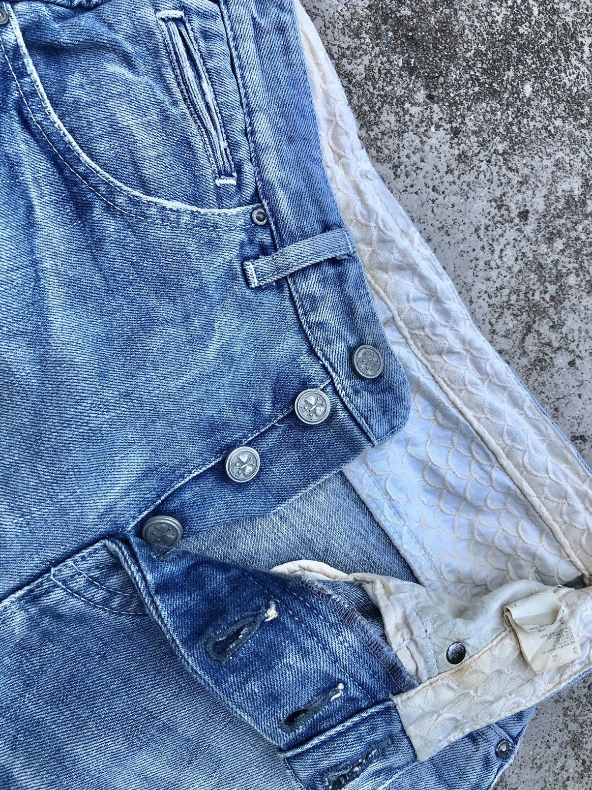 Japanese Brand × mina perhonen SELVEDGE DISTRESSED DENIM PANT Size US 29 - 4 Thumbnail