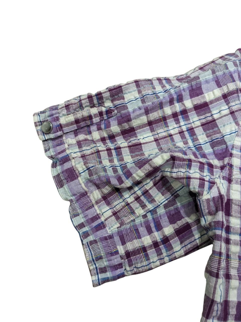 Ships Jet Blue SHIPS PEARL SNAP BUTTON SMILE POCKET PLAID WESTERN SHIRT Size US S / EU 44-46 / 1 - 7 Thumbnail