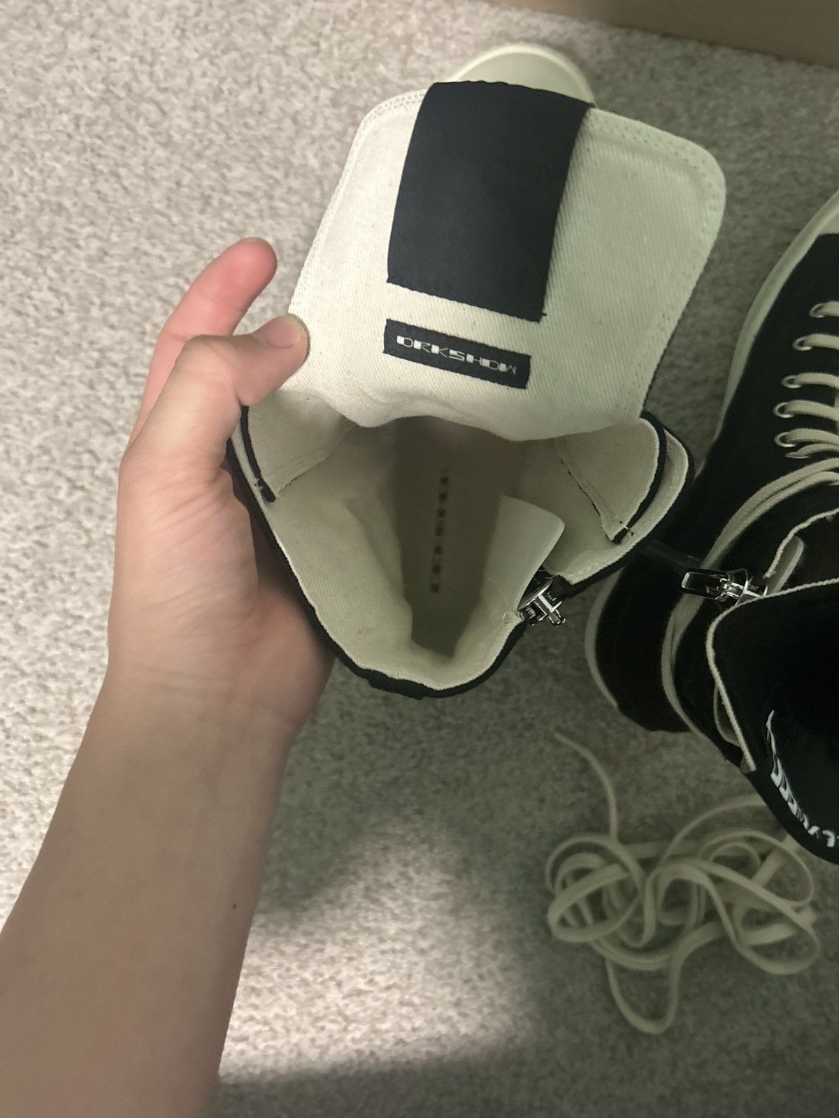 Rick Owens Rick Owen Hollywood hi-top Size US 11 / EU 44 - 7 Thumbnail