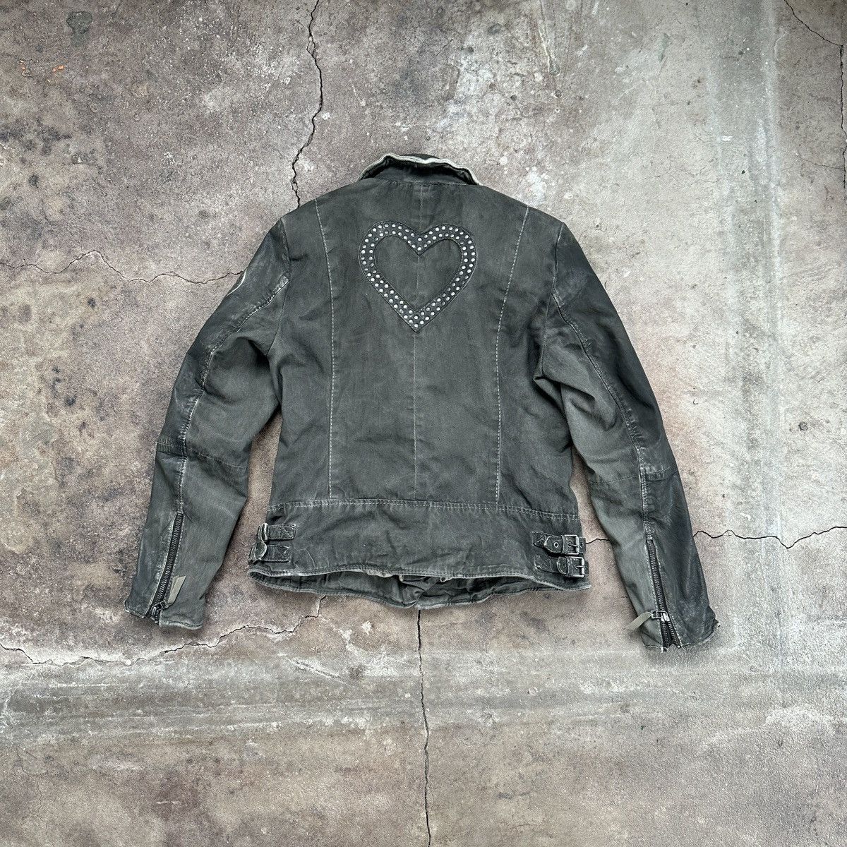 If Six Was Nine Vintage Amy by Amy Vermont Leather/Denim Jacket Size M / US 6-8 / IT 42-44 - 2 Thumbnail