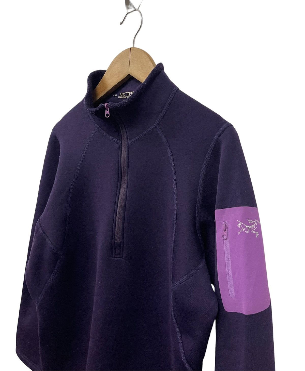 Arc'teryx Arc’teryx purple half zipper fleece Size L / US 10 / IT 46 - 2 Thumbnail