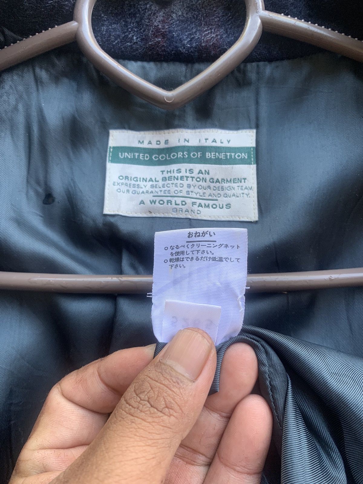 United Colors Of Benetton United Colors of Benettton Wool Winter Jacket Size US M / EU 48-50 / 2 - 12 Thumbnail