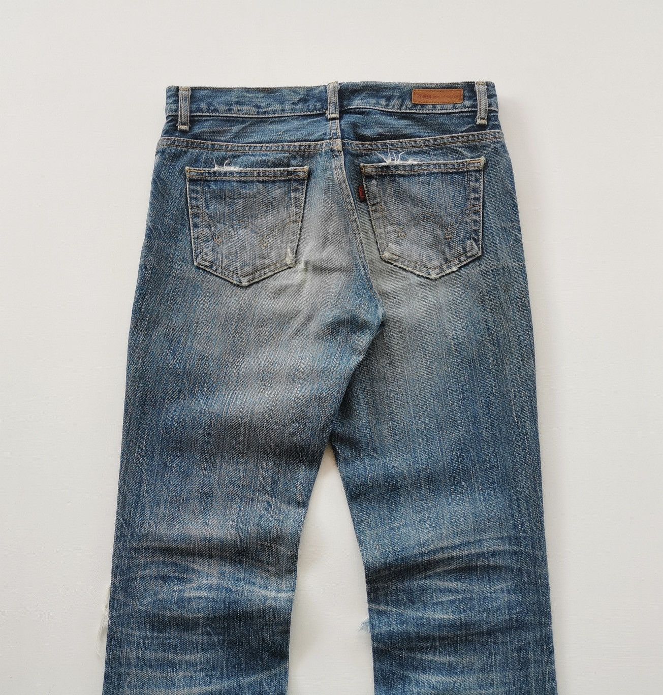 Edwin Rebels Women Edwin Flared Bootcut Rugged Distressed Jeans Size 28" / US 6 / IT 42 - 7 Thumbnail