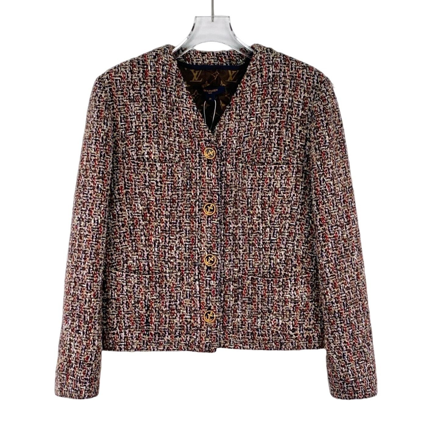 Louis Vuitton Louis Vuitton Tweed Monogram Lining Jacket 36 Size XS / US 0-2 / IT 36-38 - 1 Thumbnail