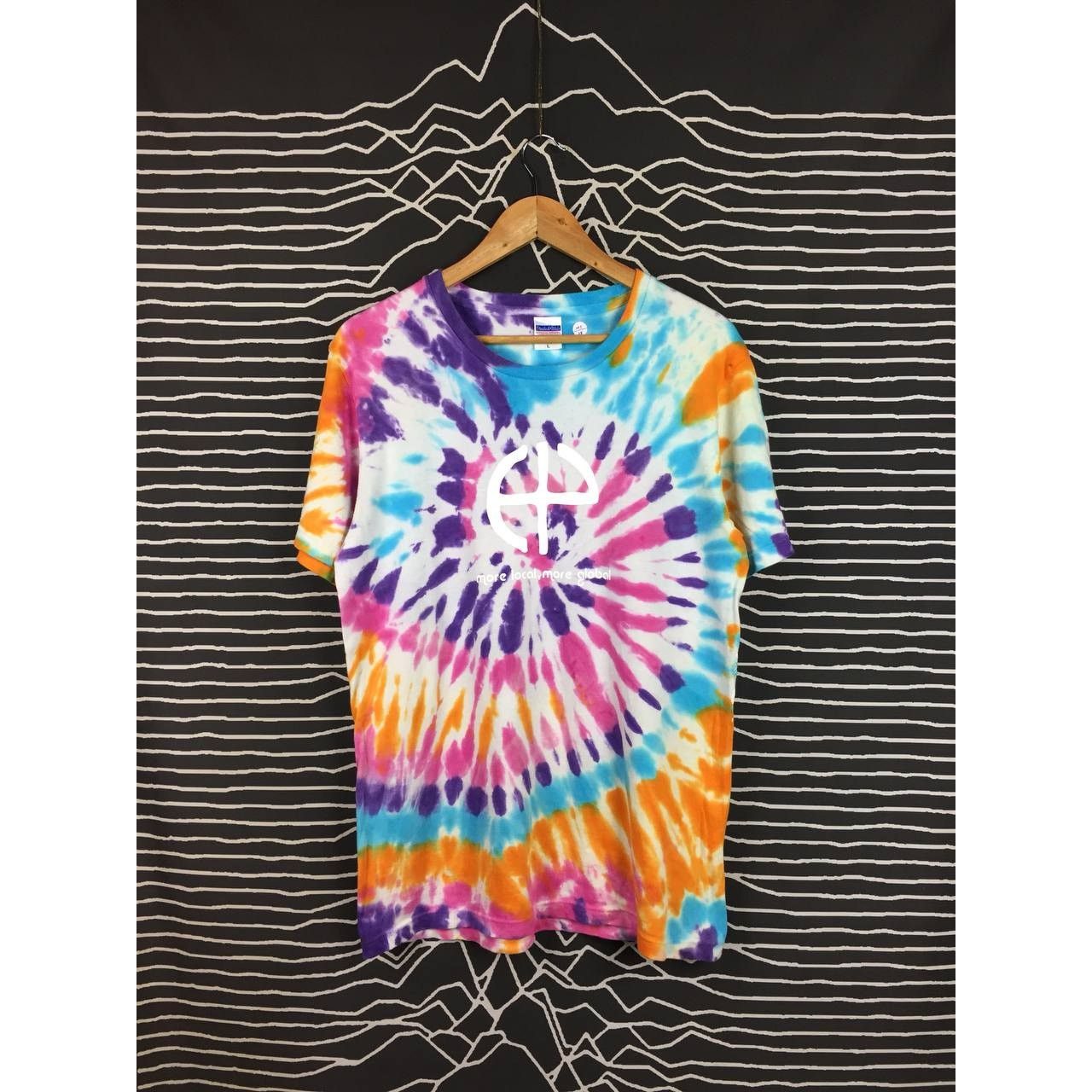 Japanese Brand Asse!! Records More Local More Global Spiral Tie Dye Tee Size US L / EU 52-54 / 3 - 2 Thumbnail