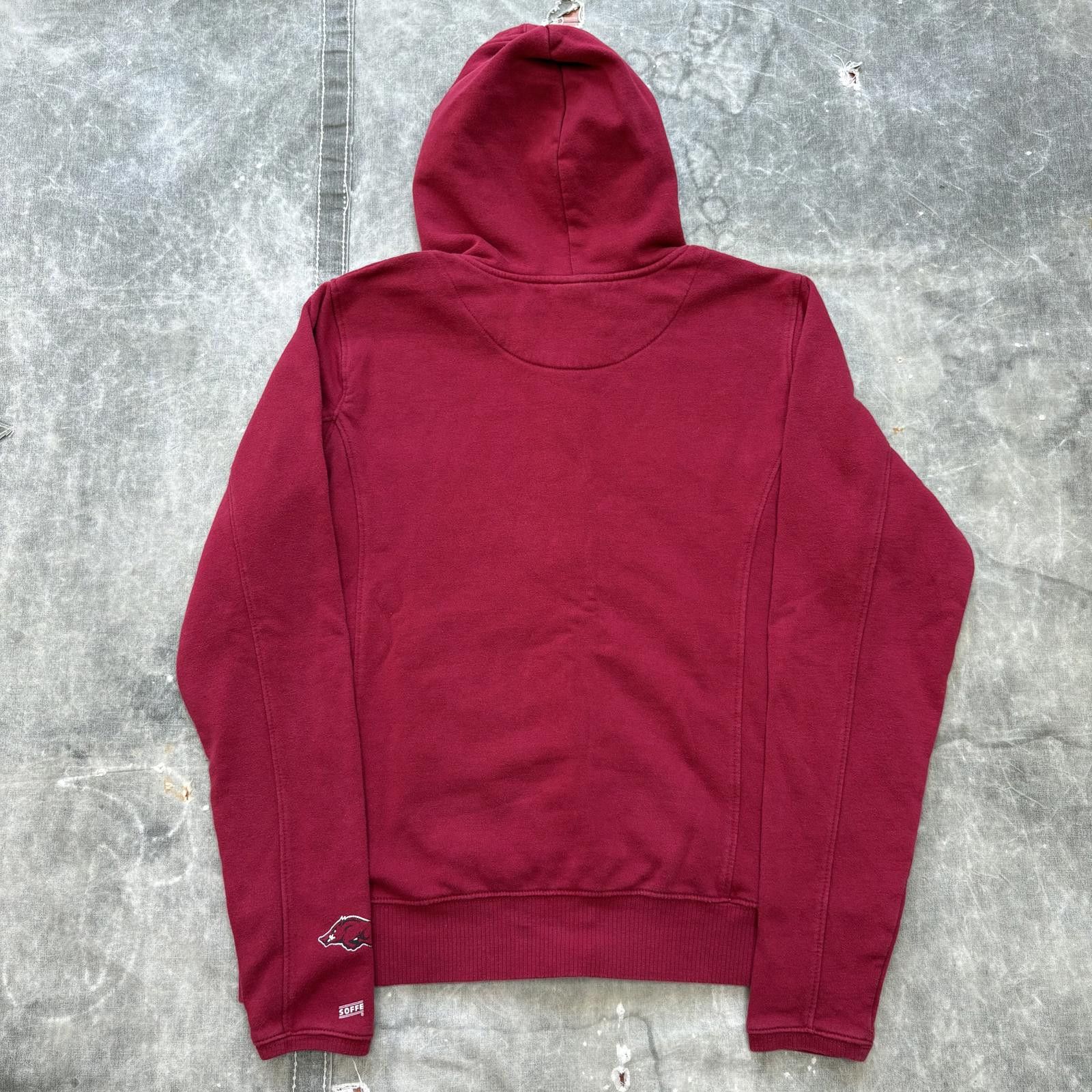 Soffe Vintage Y2K Arkansas Razorbacks Grunge Sport Full Zip Hoodie Size XL / US 12-14 / IT 48-50 - 7 Thumbnail