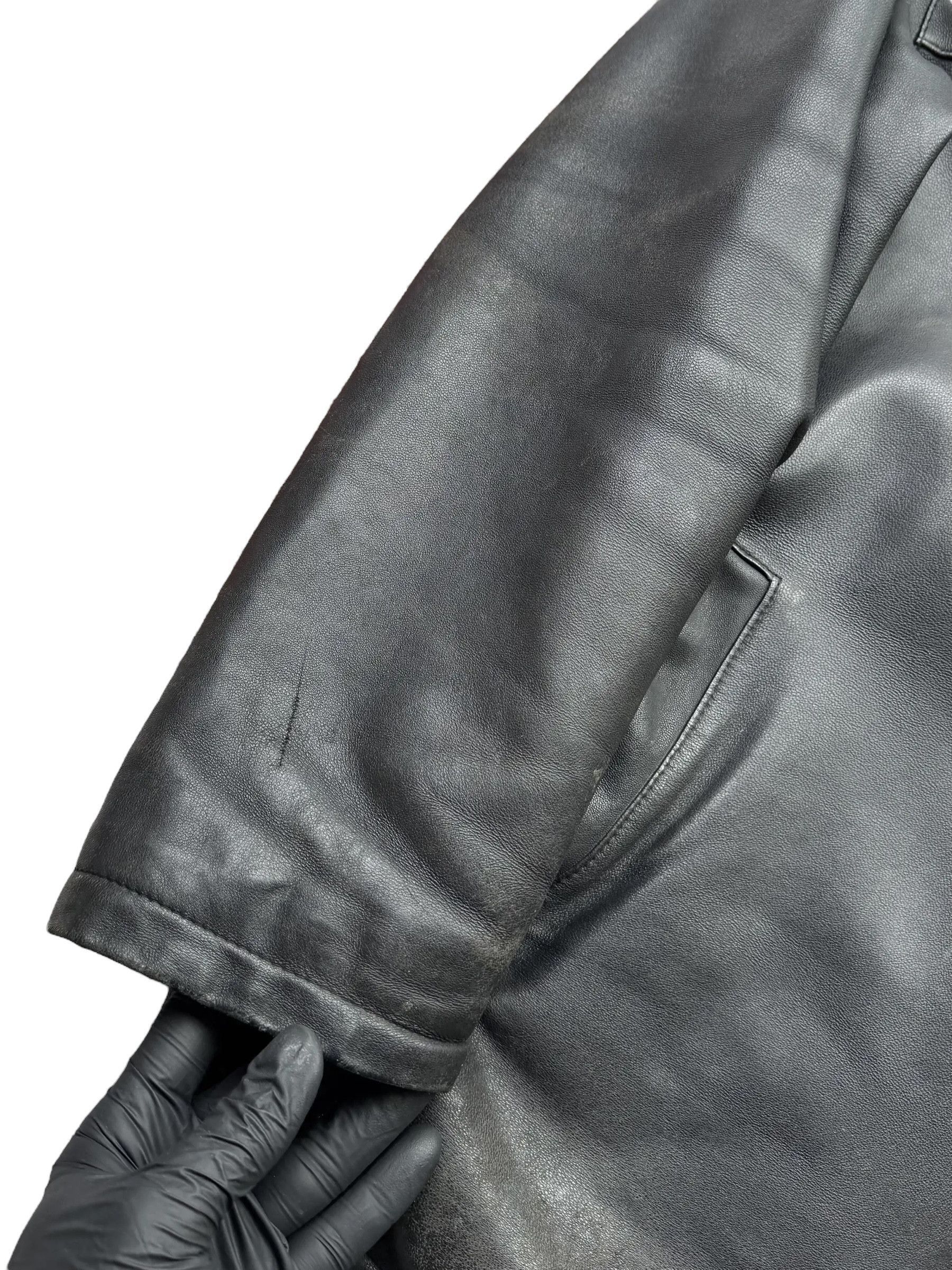 Vintage Y2K Leather Thrashed Jacket(V39) Size US M / EU 48-50 / 2 - 2 Thumbnail