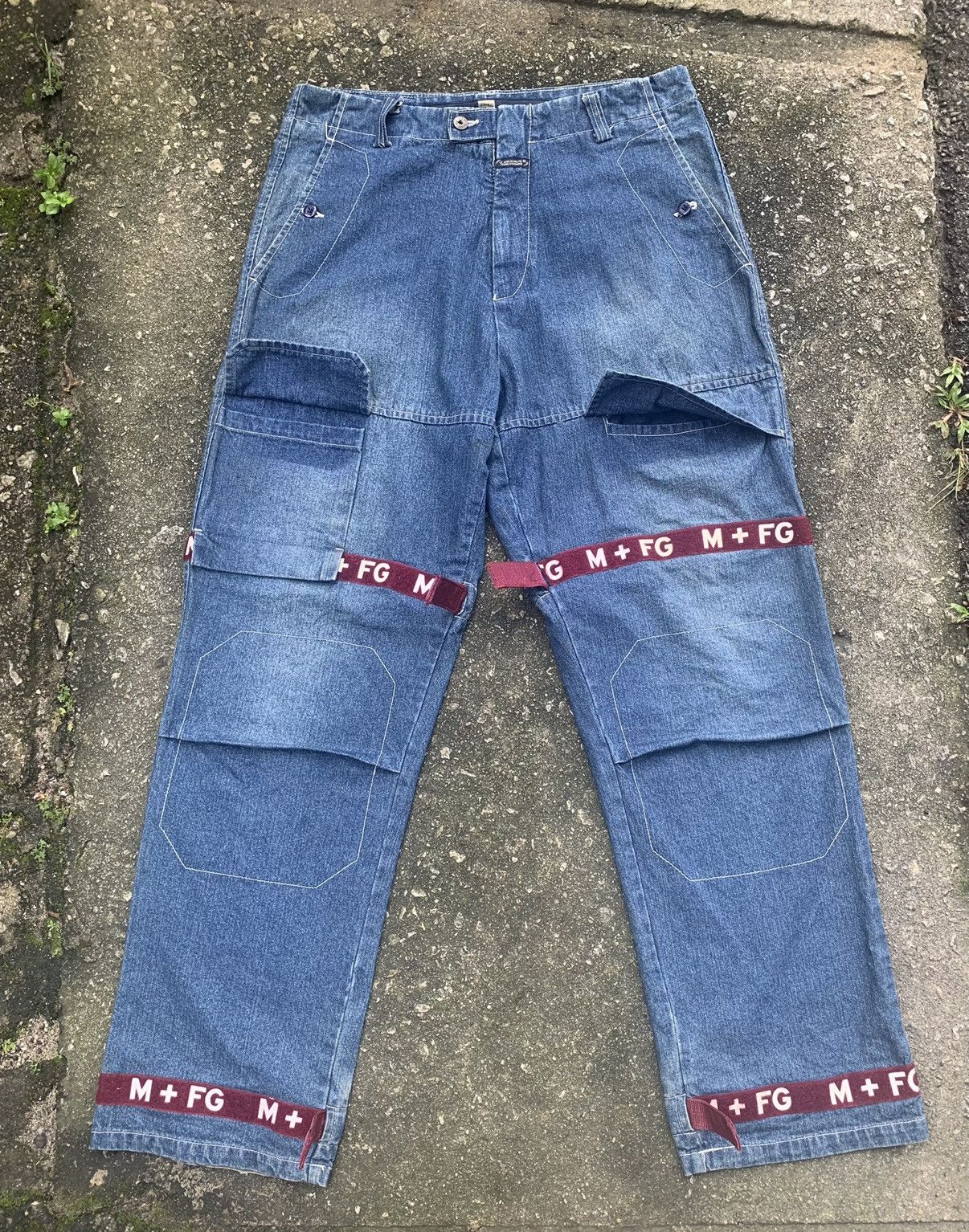 Marithe + Francois Girbaud Le Jean De Marithe Francois Girbaud Reconstructed Pant Size US 35 - 15 Thumbnail