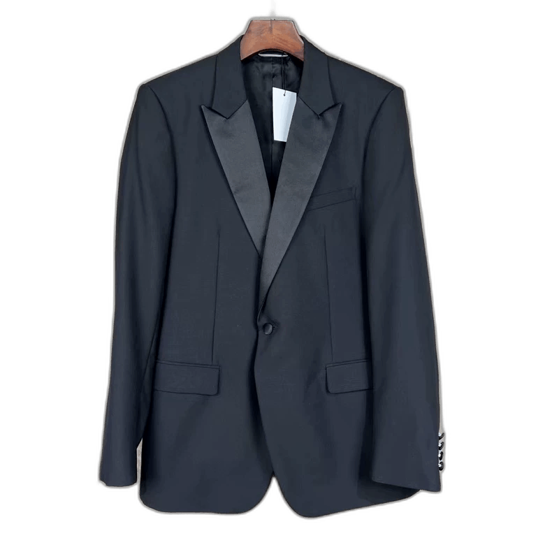Dior Black Wool Smoking Jacket-2506