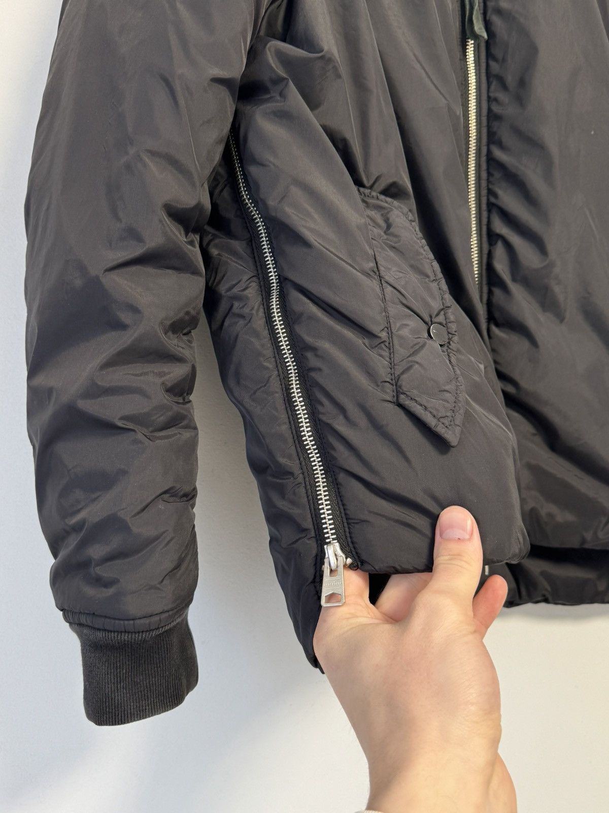 Allsaints Allsaints Women’s Bomber Jacket Avant Garde Y2K Style Size S / US 4 / IT 40 - 11 Thumbnail