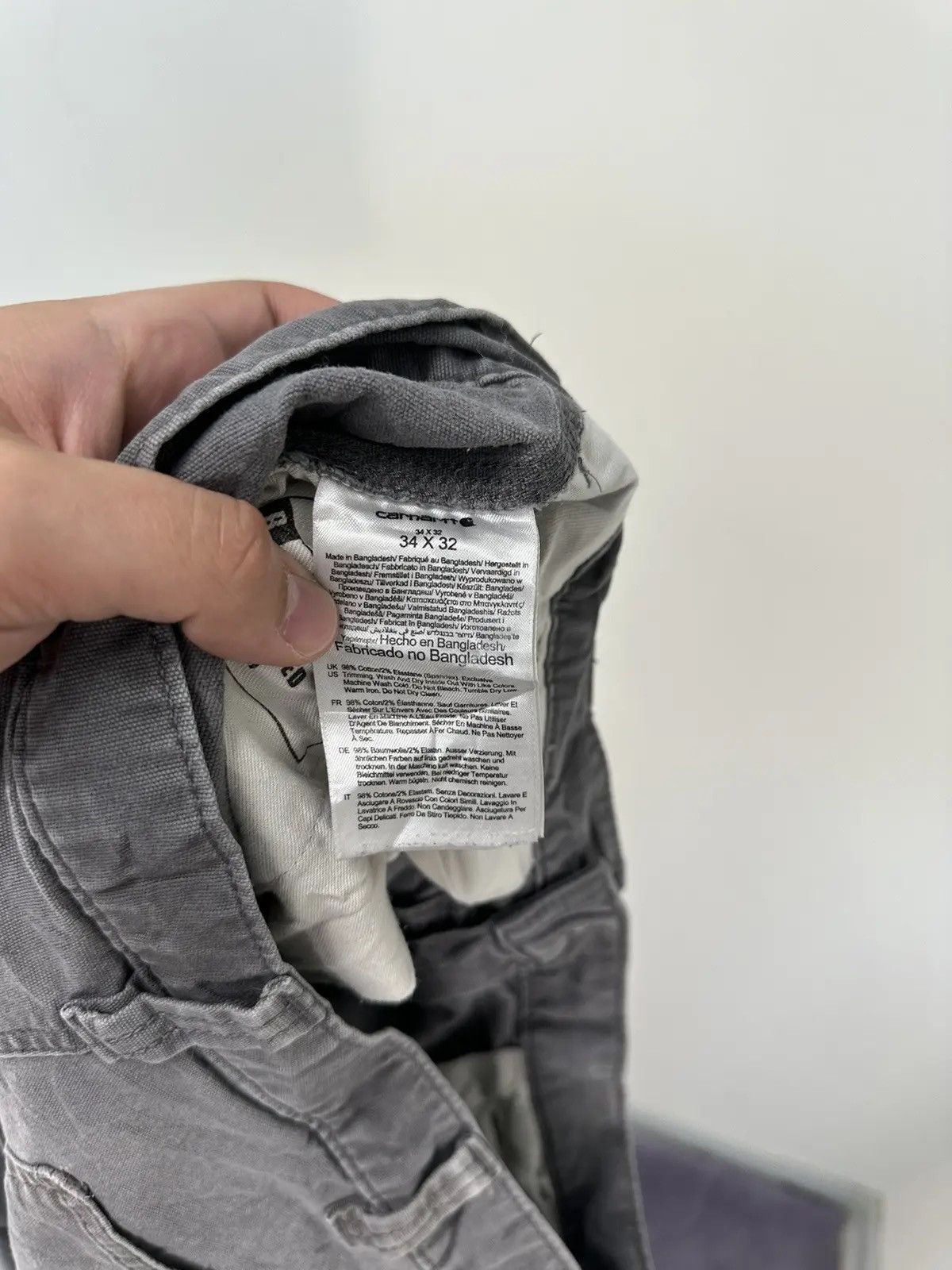 Carhartt × Vintage Vintage Carhartt Faded Grey American Hype Baggy Pants Size US 34 / EU 50 - 11 Thumbnail