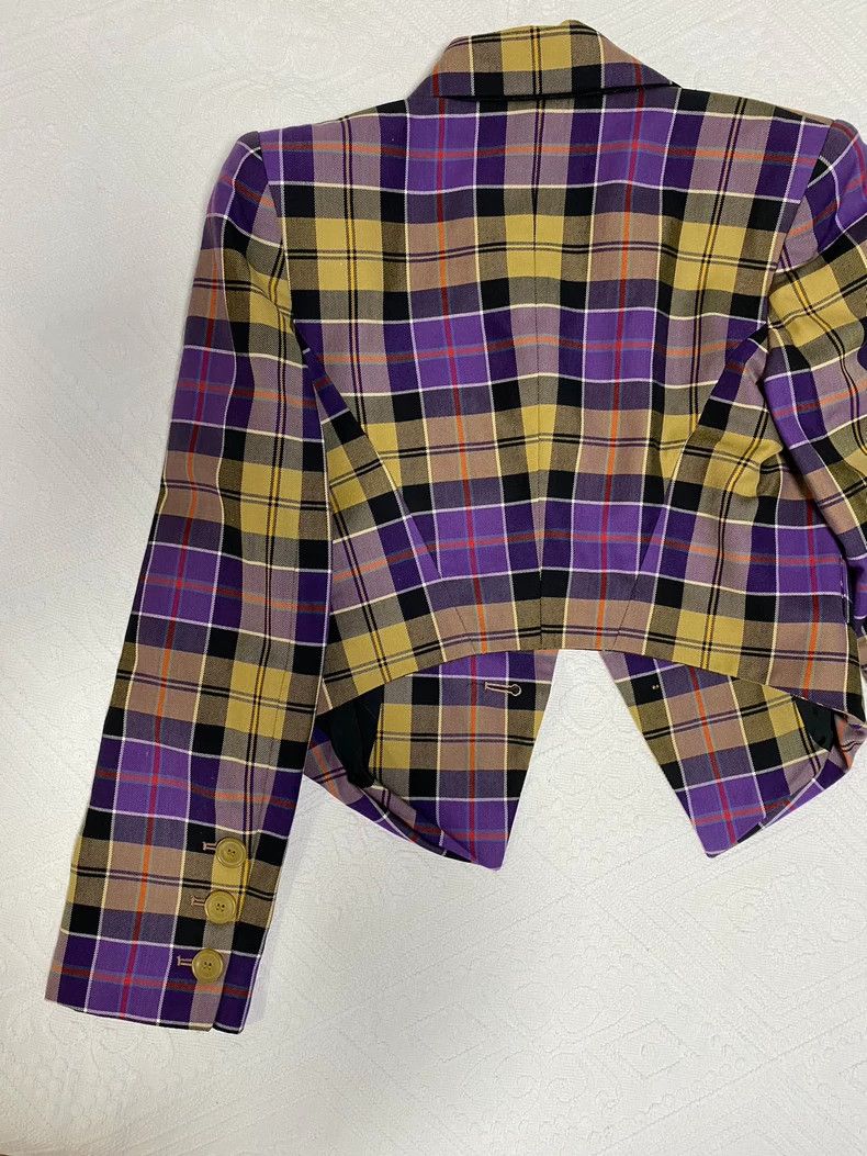 Vivienne Westwood Vivienne Westwood Red and blue plaid suit jacket Size XS / US 0-2 / IT 36-38 - 4 Thumbnail