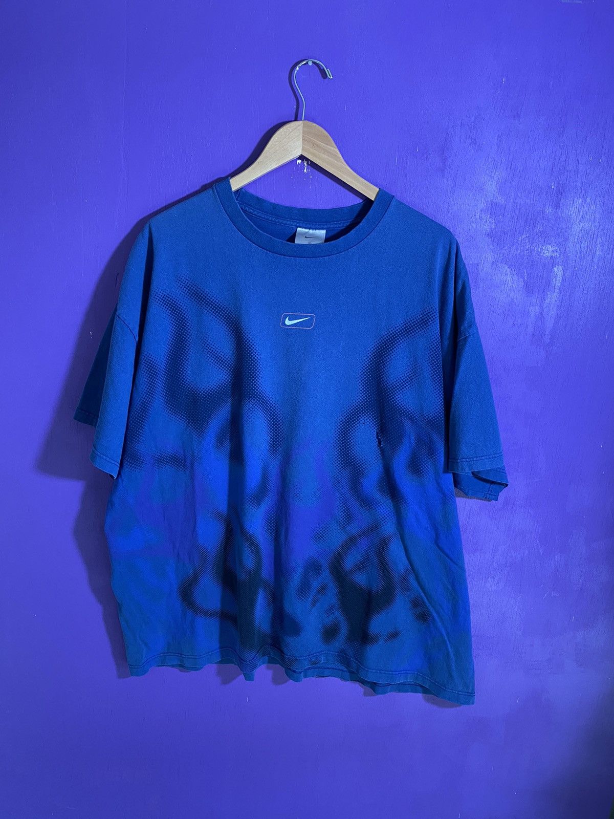 Nike × Vintage Vintage y2k Nike flames AOP faded t-shirt Size US XXL / EU 58 / 5 - 1 Thumbnail